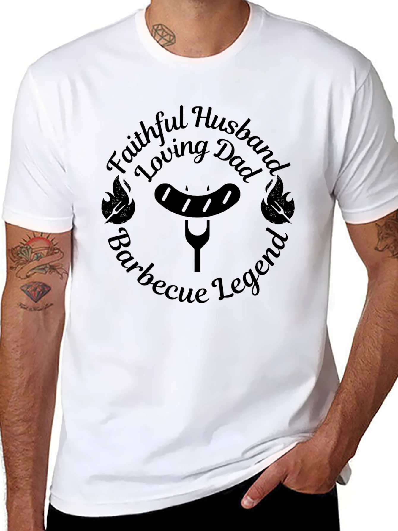 Faithful Husband Barbecue Legend Graphic Tee