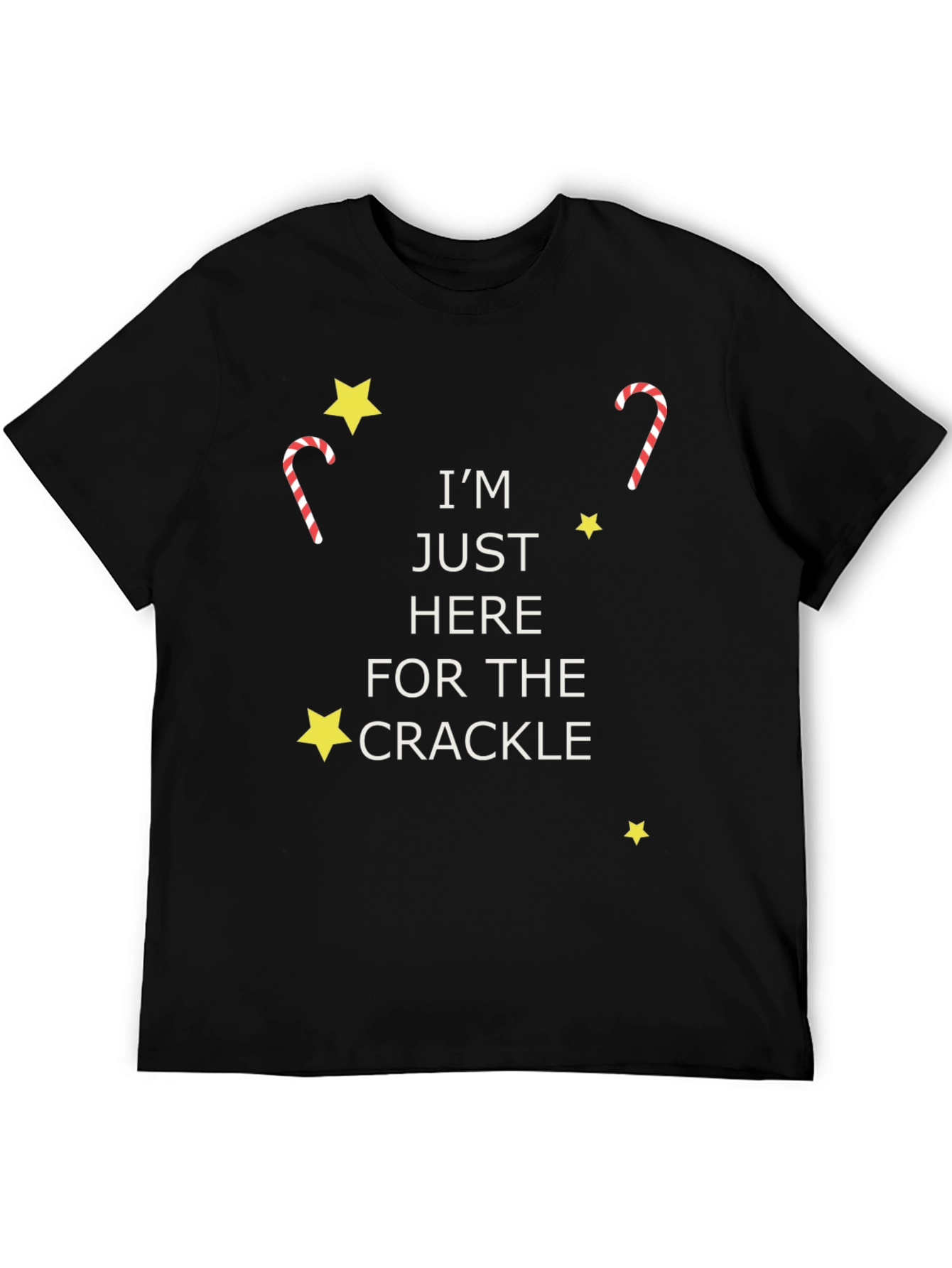 Im Just Here For The Crackle Graphic Tee