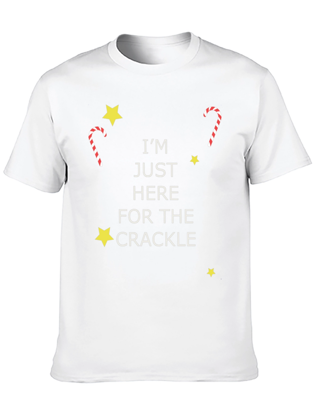 Im Just Here For The Crackle Graphic Tee