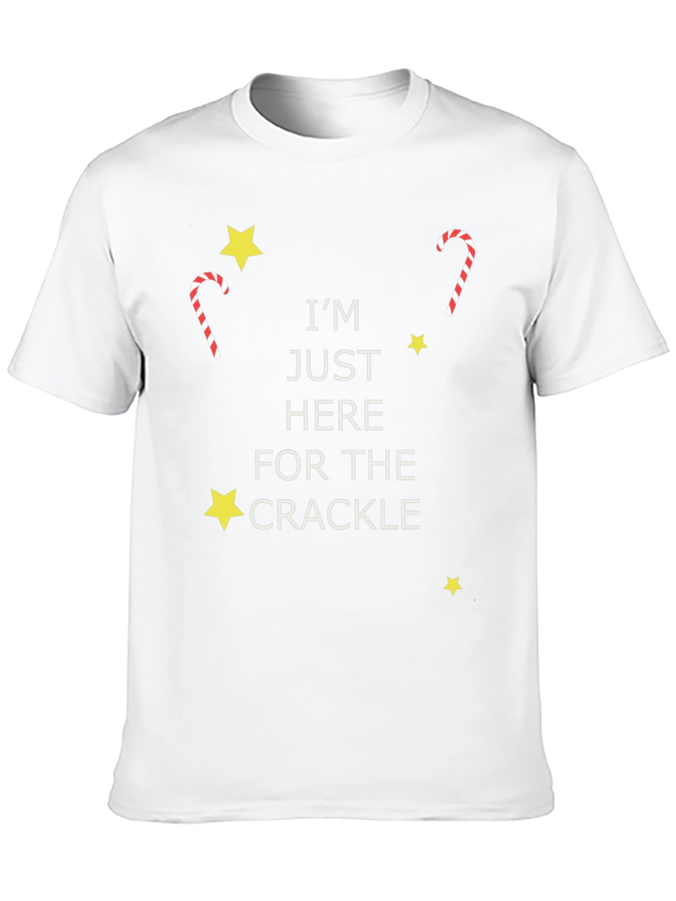 Im Just Here For The Crackle Graphic Tee