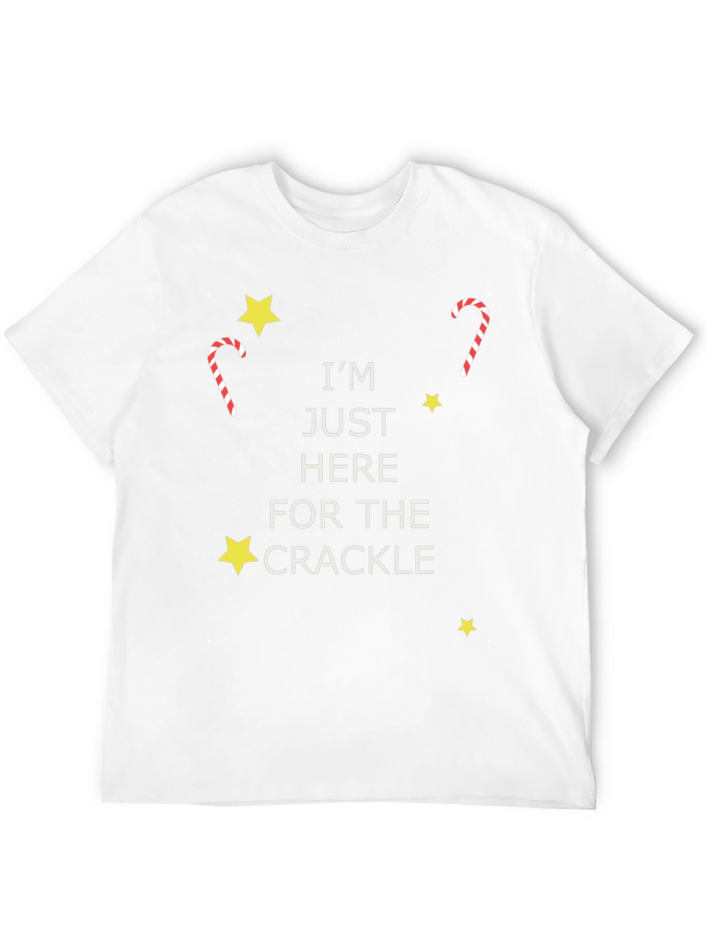 Im Just Here For The Crackle Graphic Tee