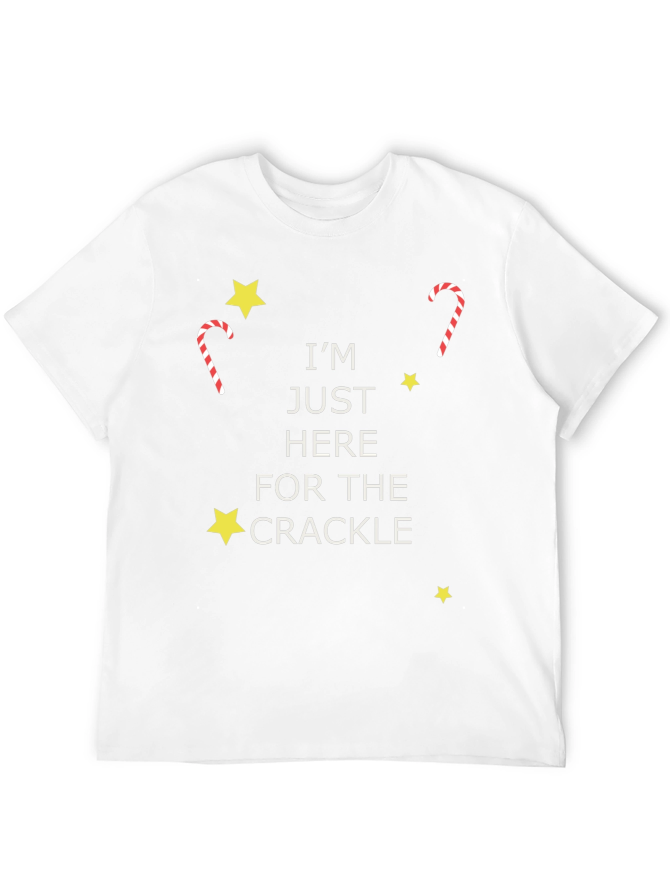 Im Just Here For The Crackle Graphic Tee