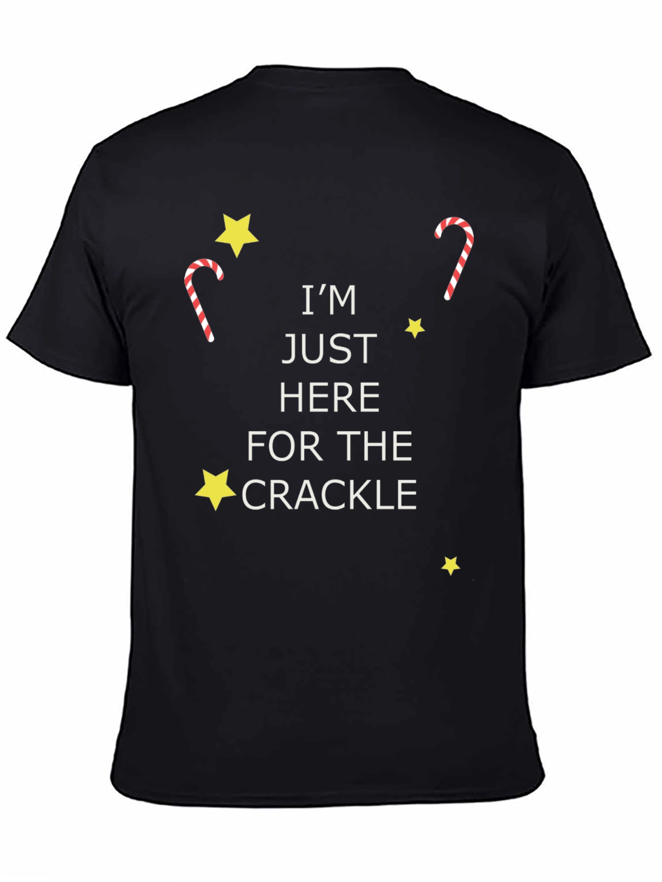 Im Just Here For The Crackle Graphic Tee