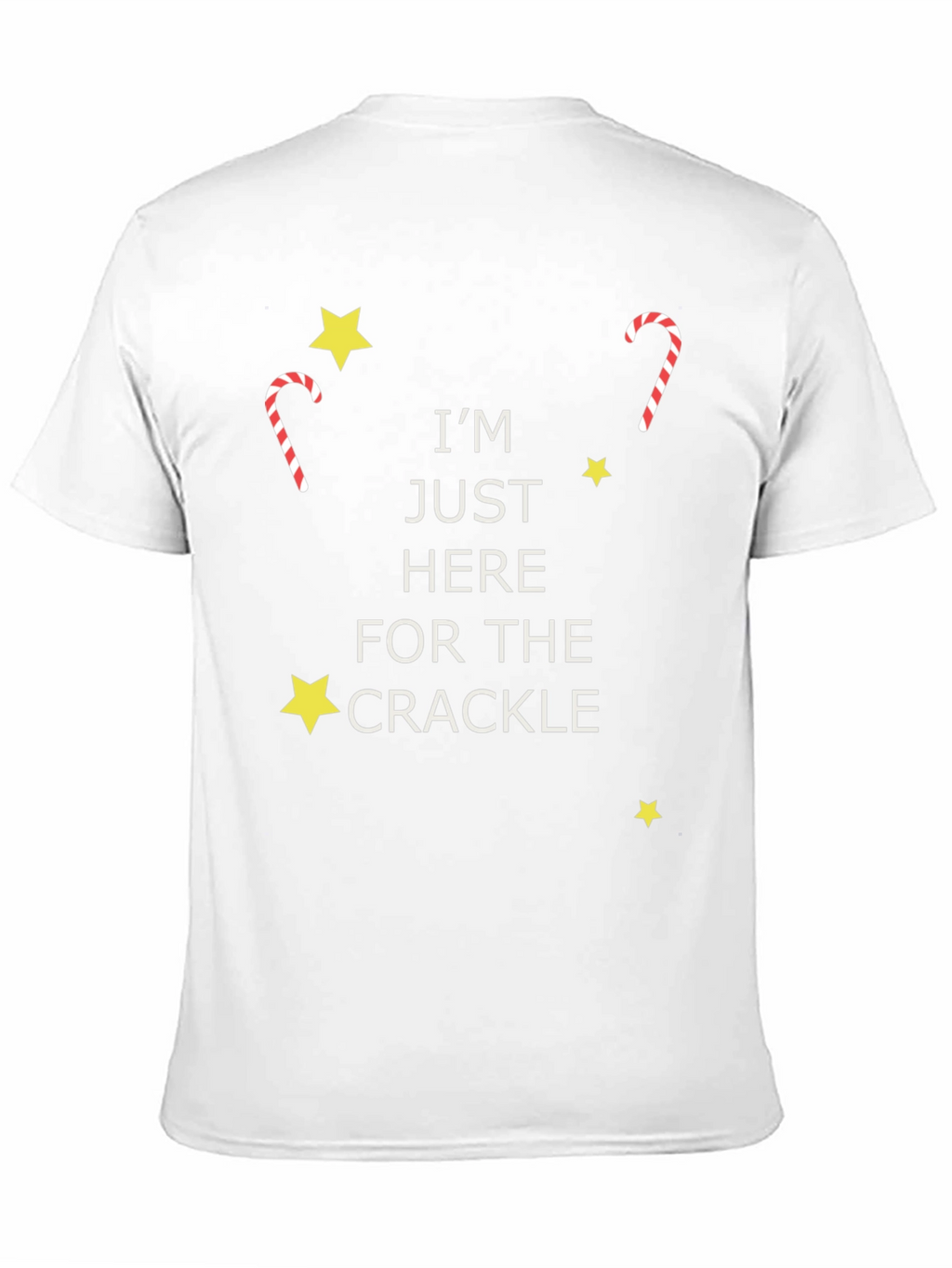 Im Just Here For The Crackle Graphic Tee