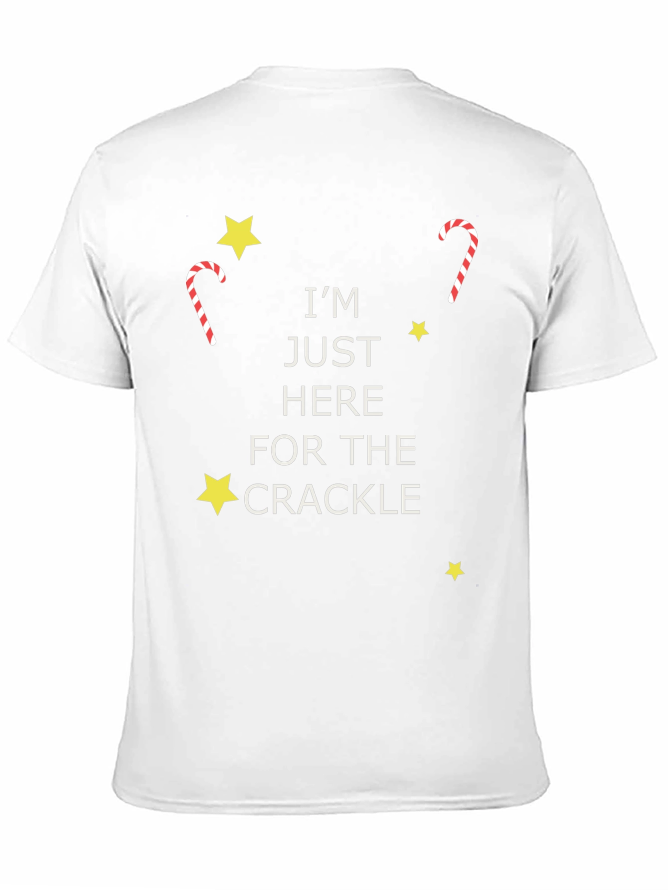 Im Just Here For The Crackle Graphic Tee