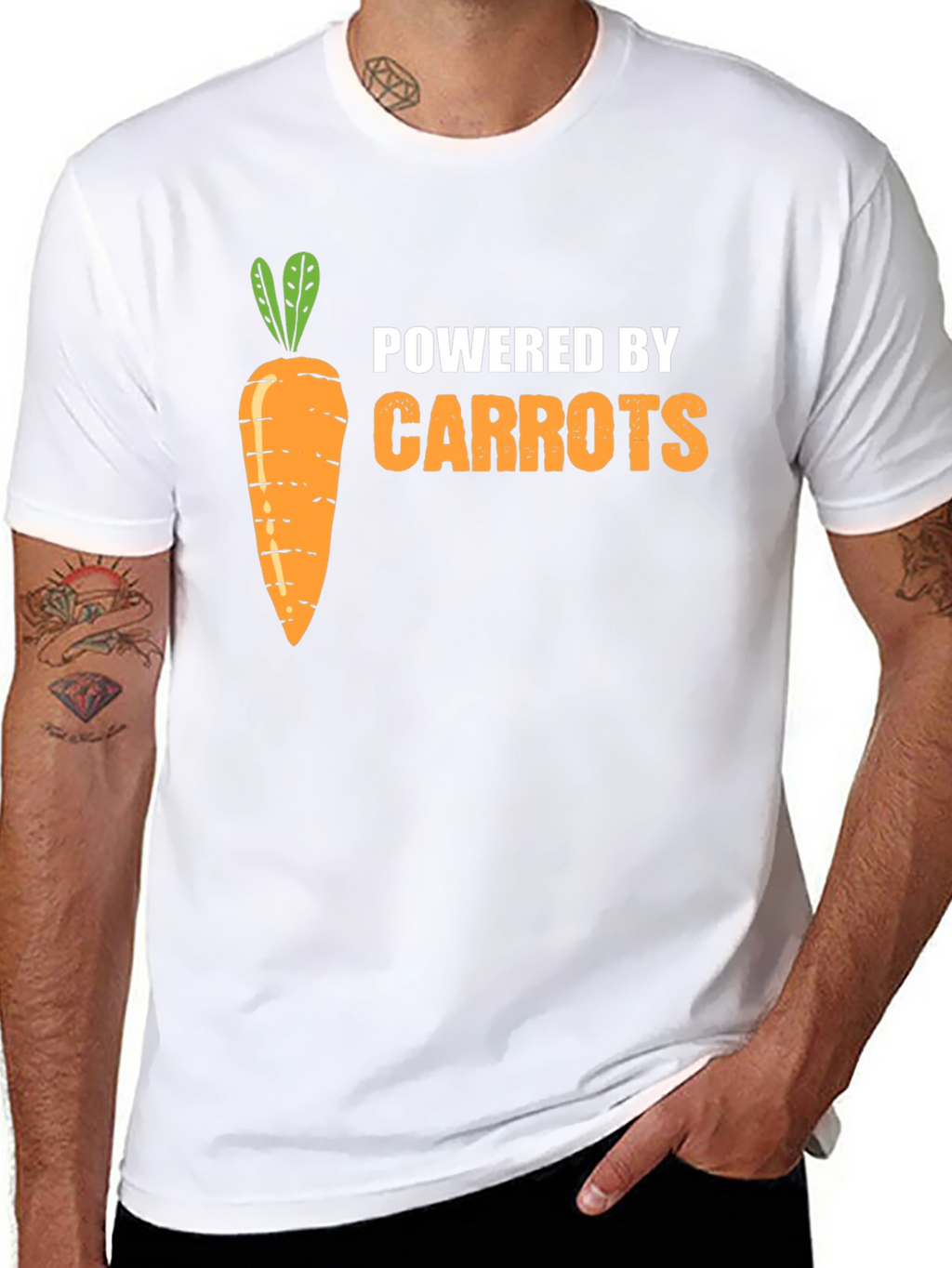 Powered By Carrots Graphic T-Shirt