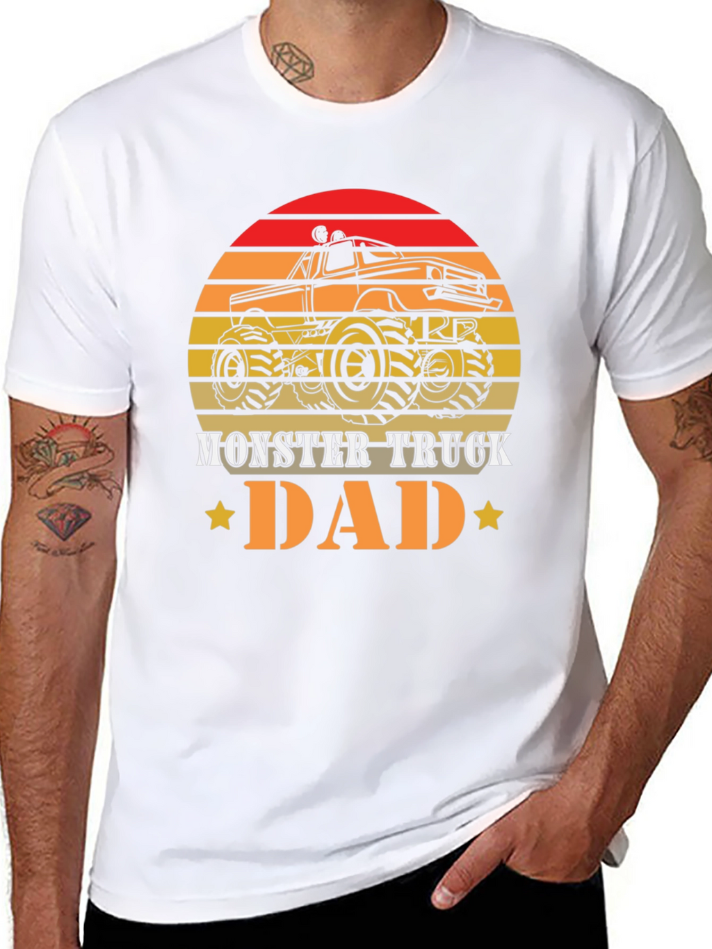 Monster Truck Dad Graphic T-Shirt - Fathers Day
