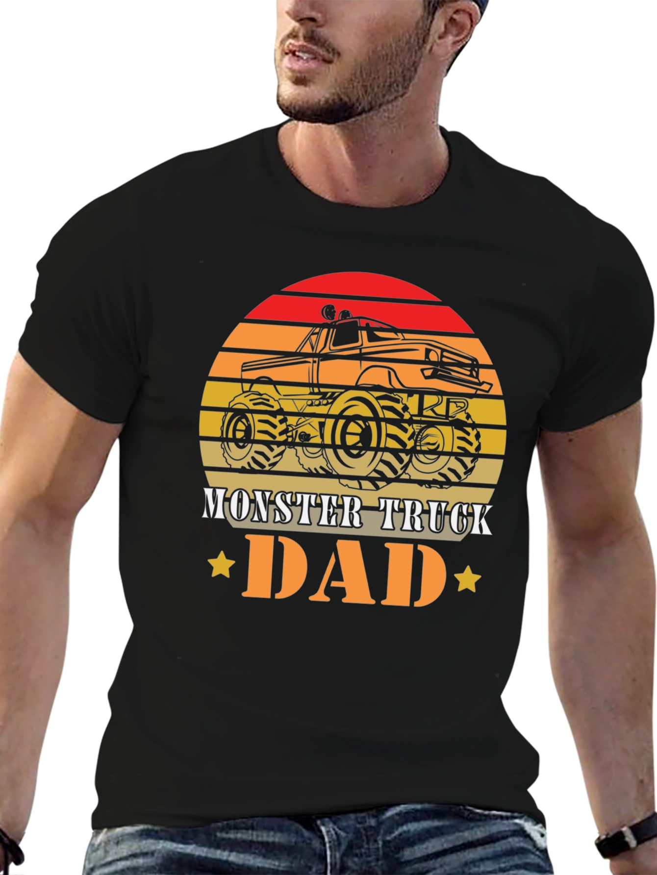 Monster Truck Dad Graphic T-Shirt - Fathers Day