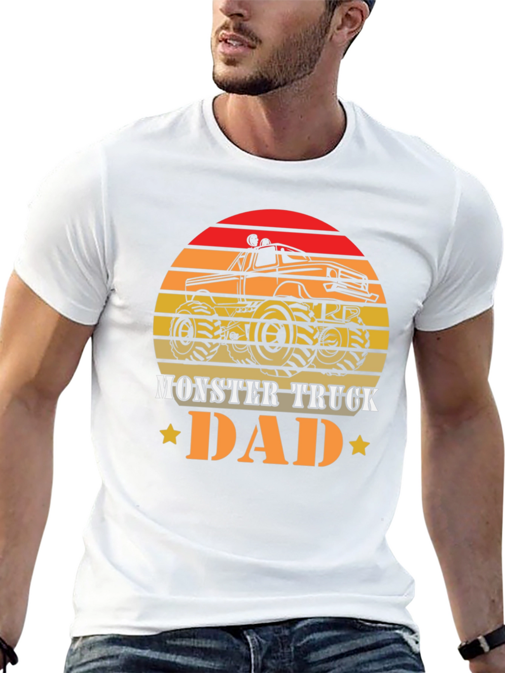 Monster Truck Dad Graphic T-Shirt - Fathers Day