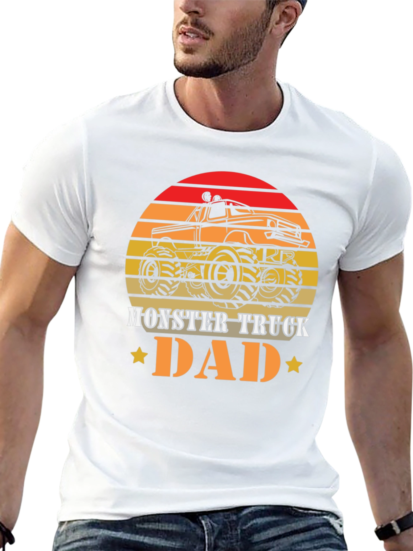 Monster Truck Dad Graphic T-Shirt - Fathers Day