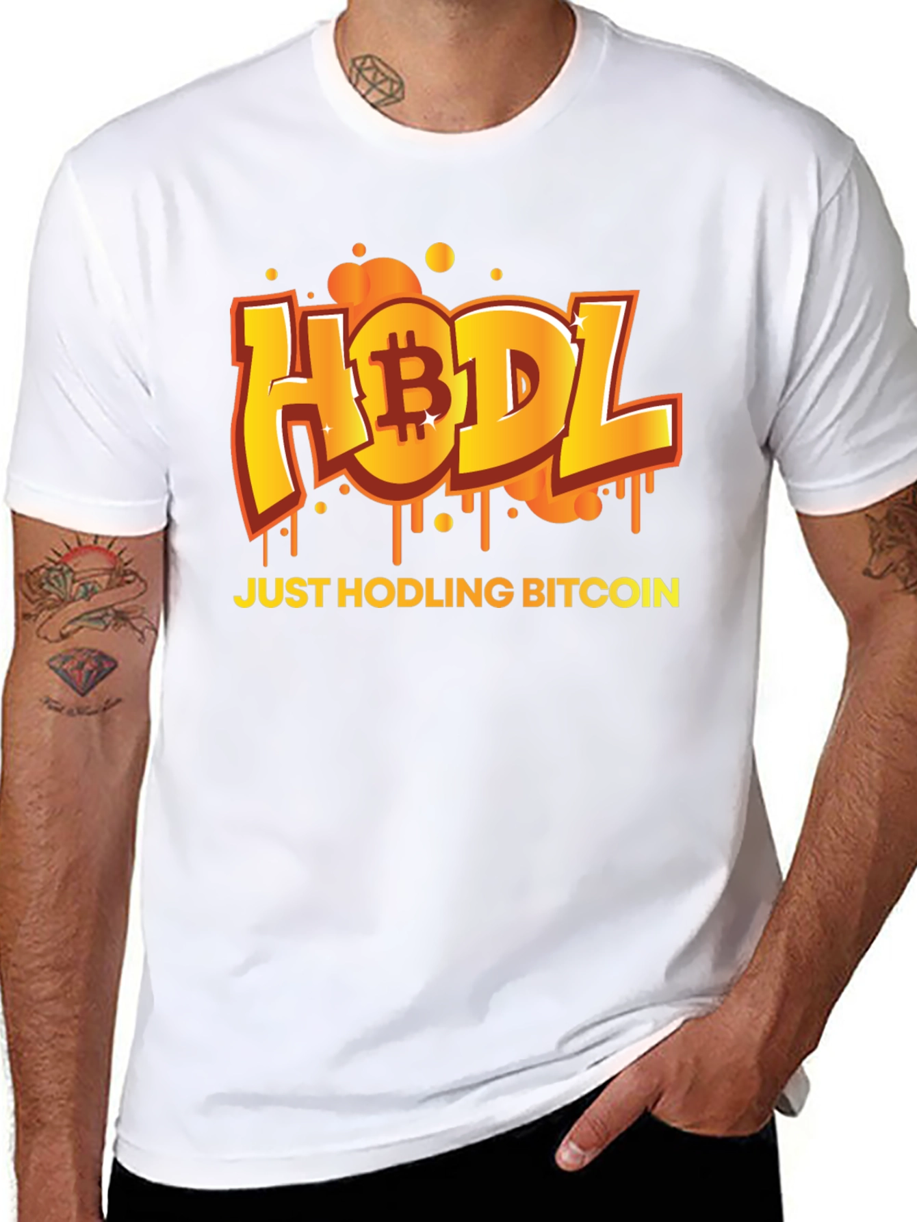 HODL Bitcoin Black T-Shirt - Crypto Currency Tee