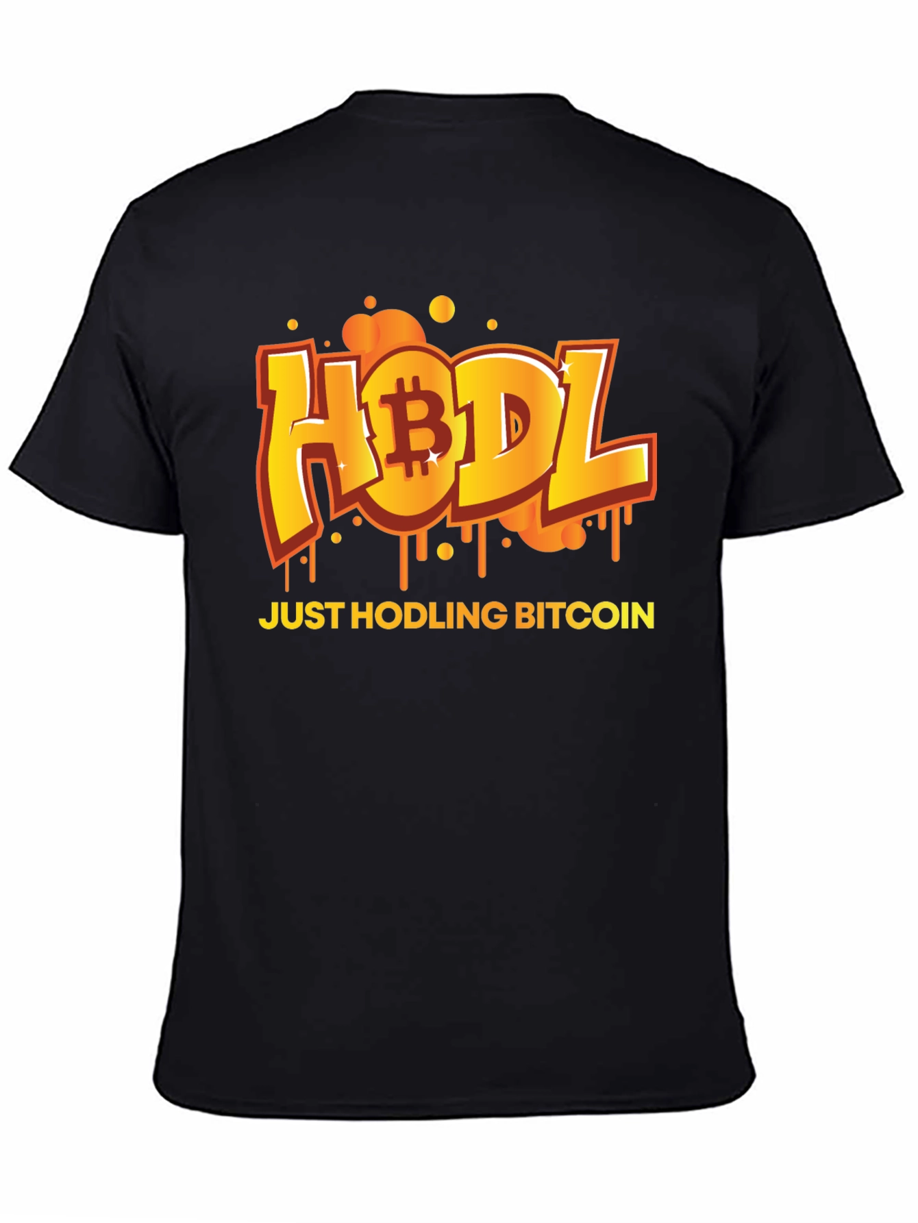 HODL Bitcoin Black T-Shirt - Crypto Currency Tee