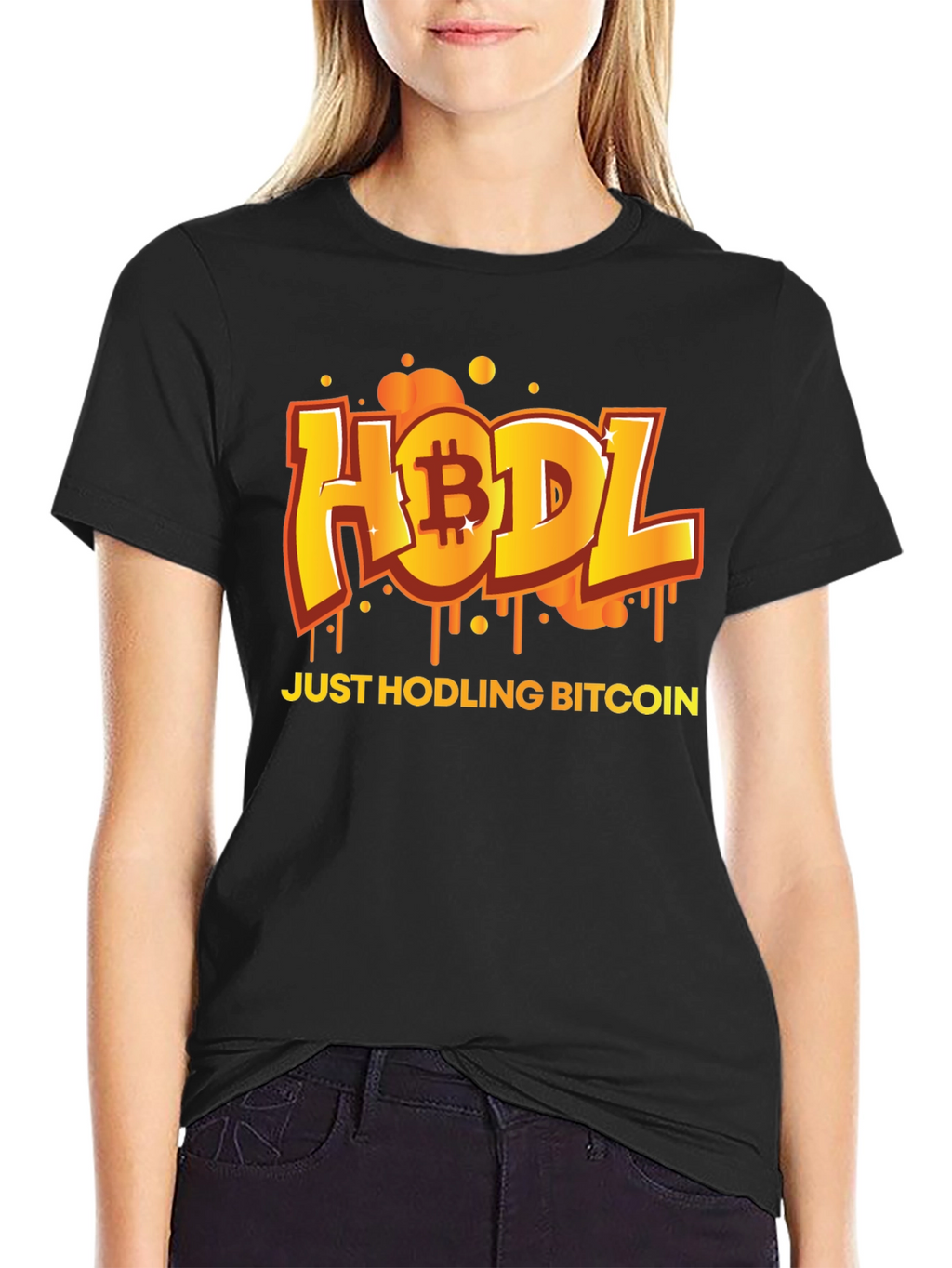HODL Bitcoin Black T-Shirt - Crypto Currency Tee