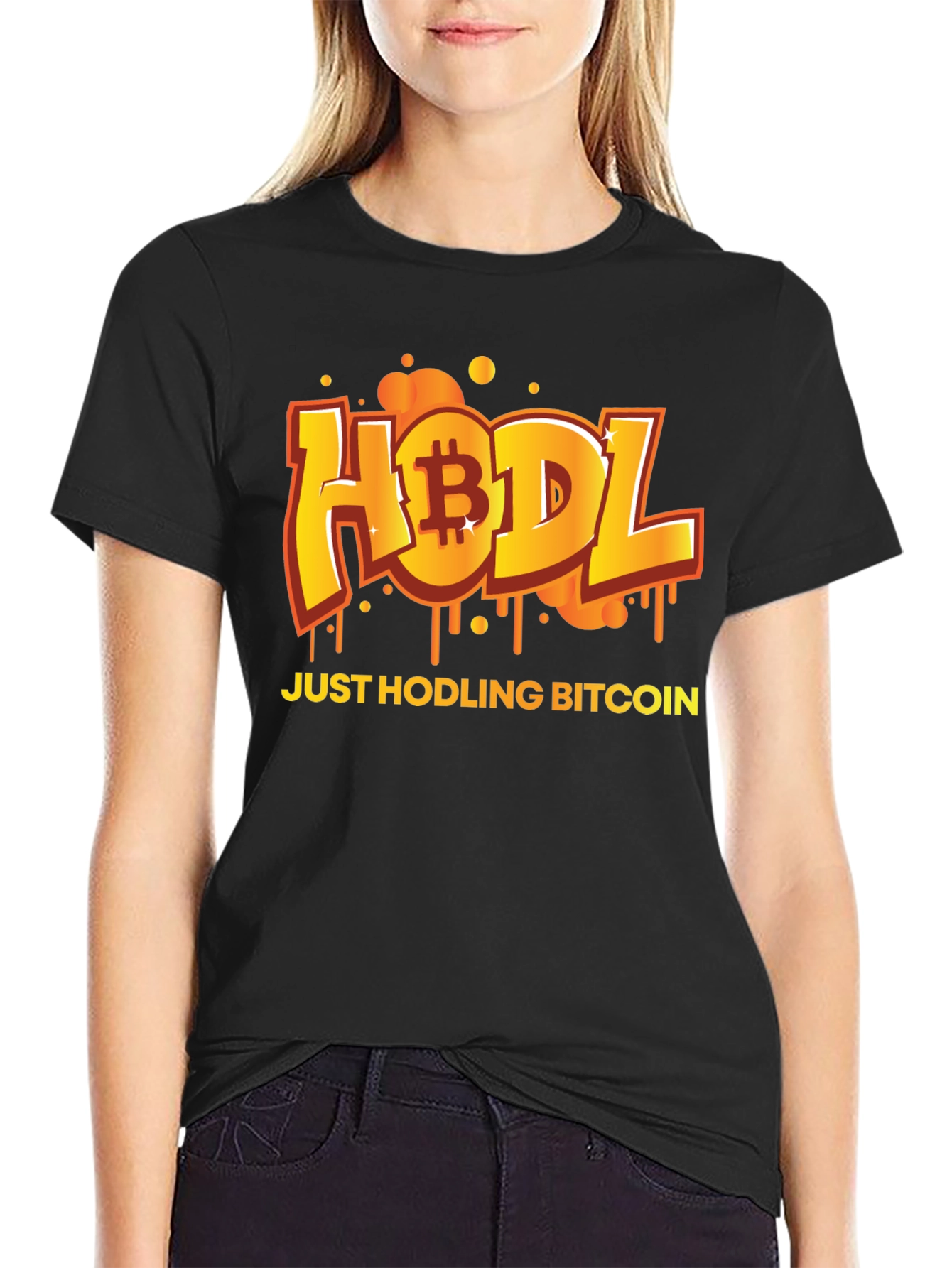 HODL Bitcoin Black T-Shirt - Crypto Currency Tee