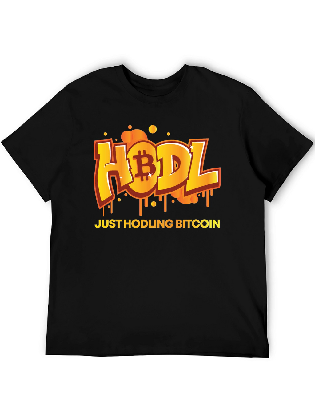 HODL Bitcoin Black T-Shirt - Crypto Currency Tee