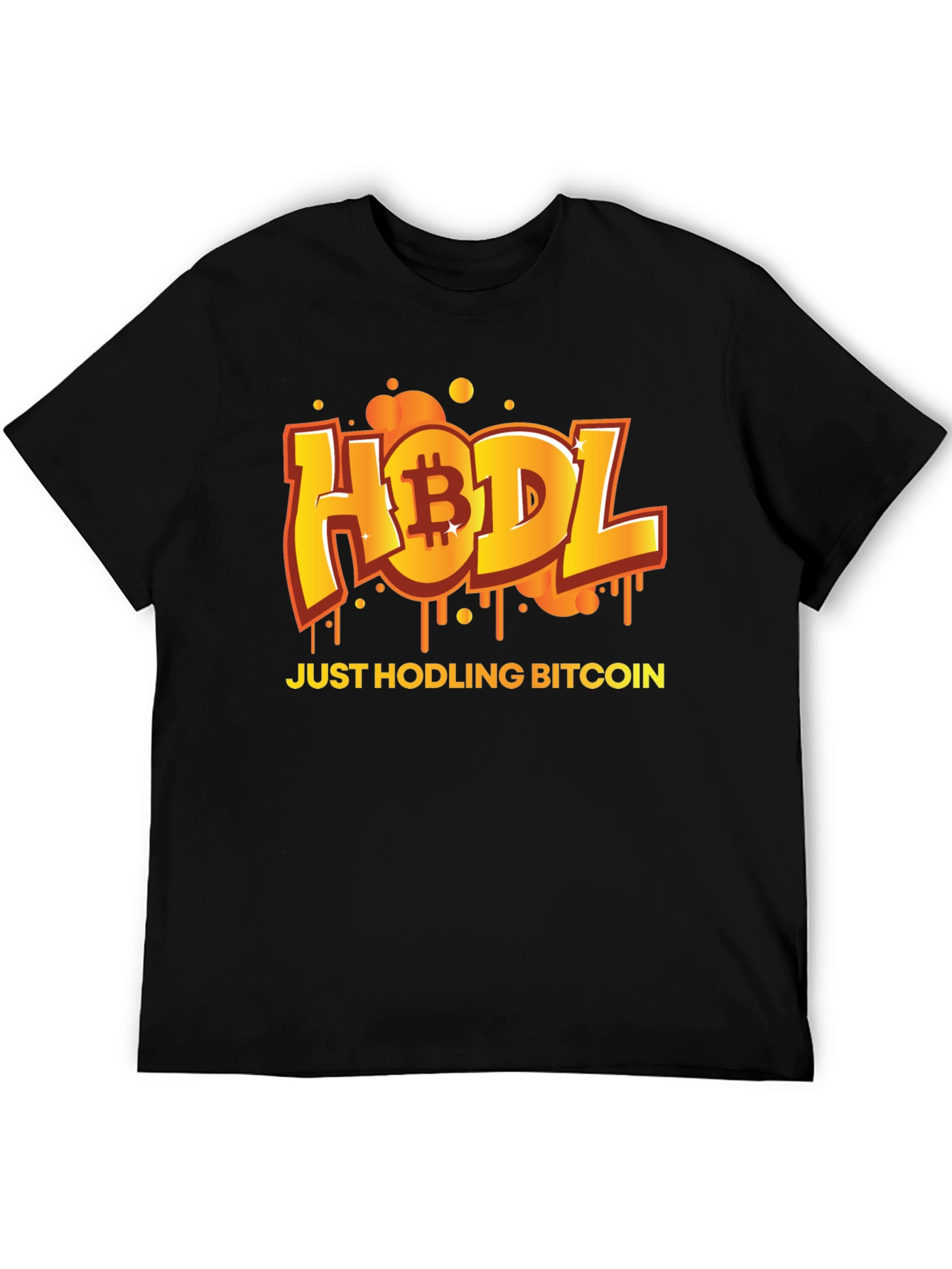 HODL Bitcoin Black T-Shirt - Crypto Currency Tee