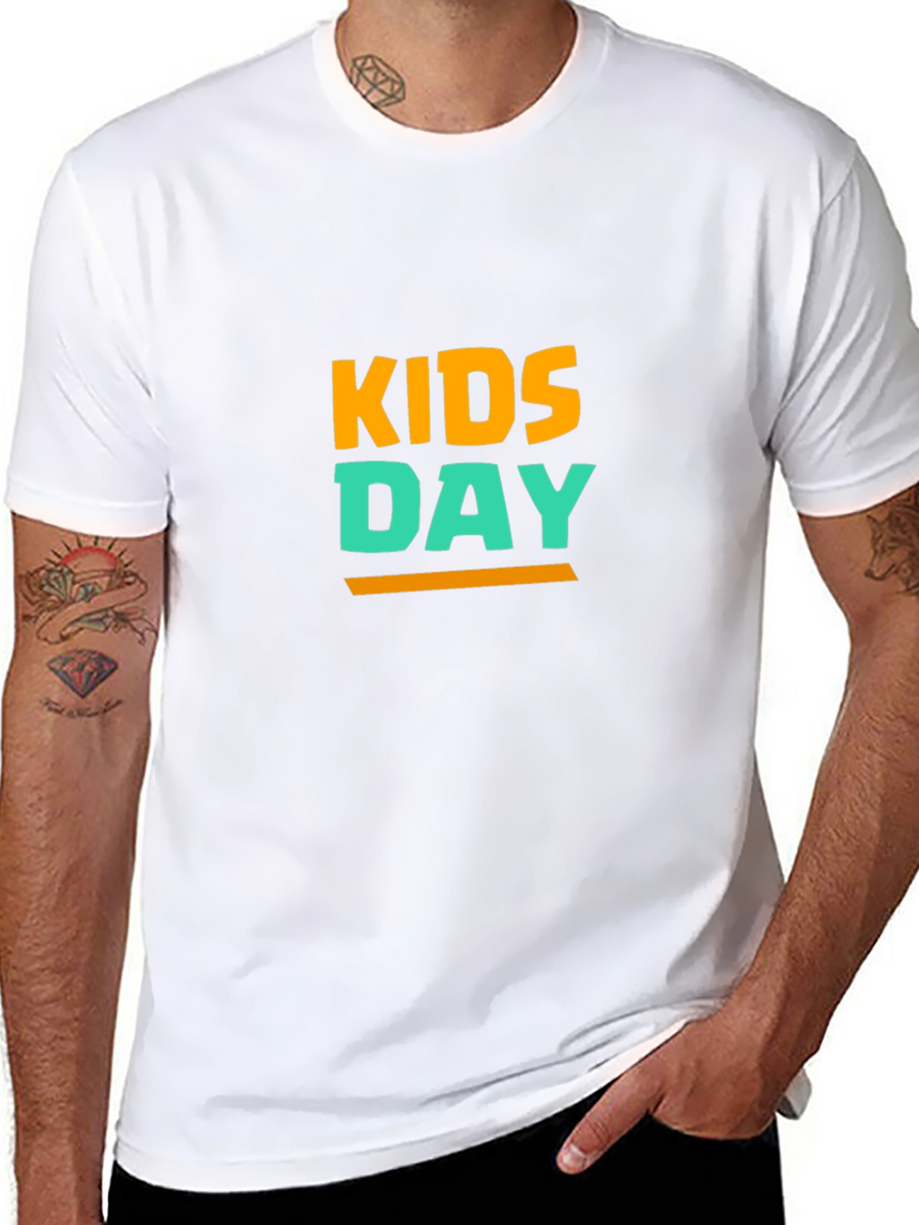 Kids Day T-Shirt - Black Cotton Blend
