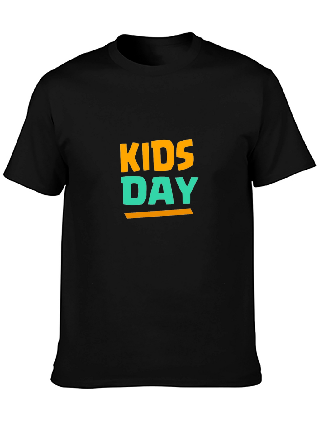 Kids Day T-Shirt - Black Cotton Blend