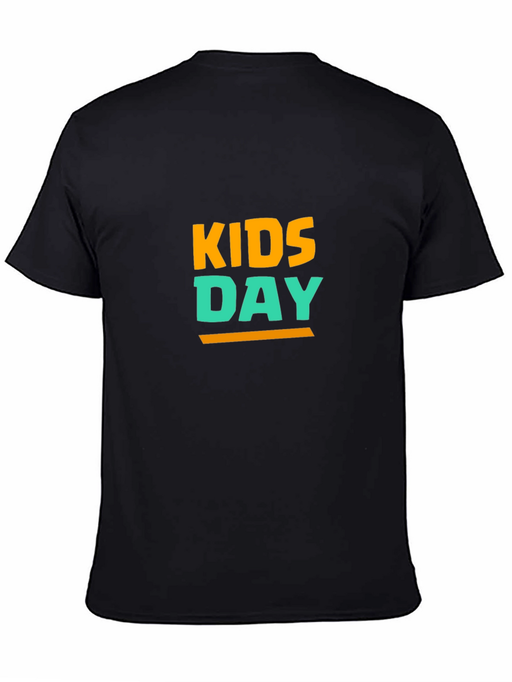 Kids Day T-Shirt - Black Cotton Blend
