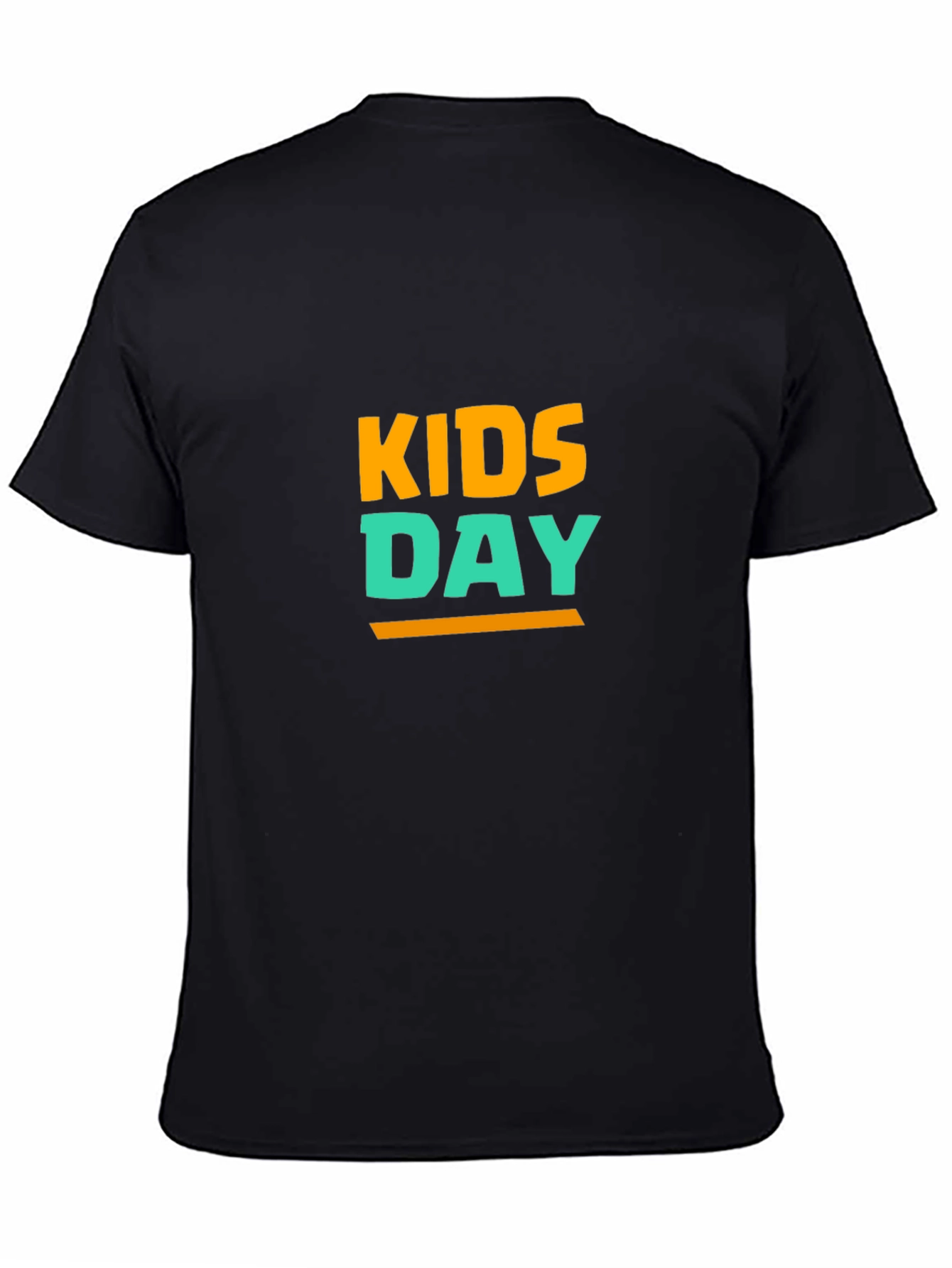 Kids Day T-Shirt - Black Cotton Blend