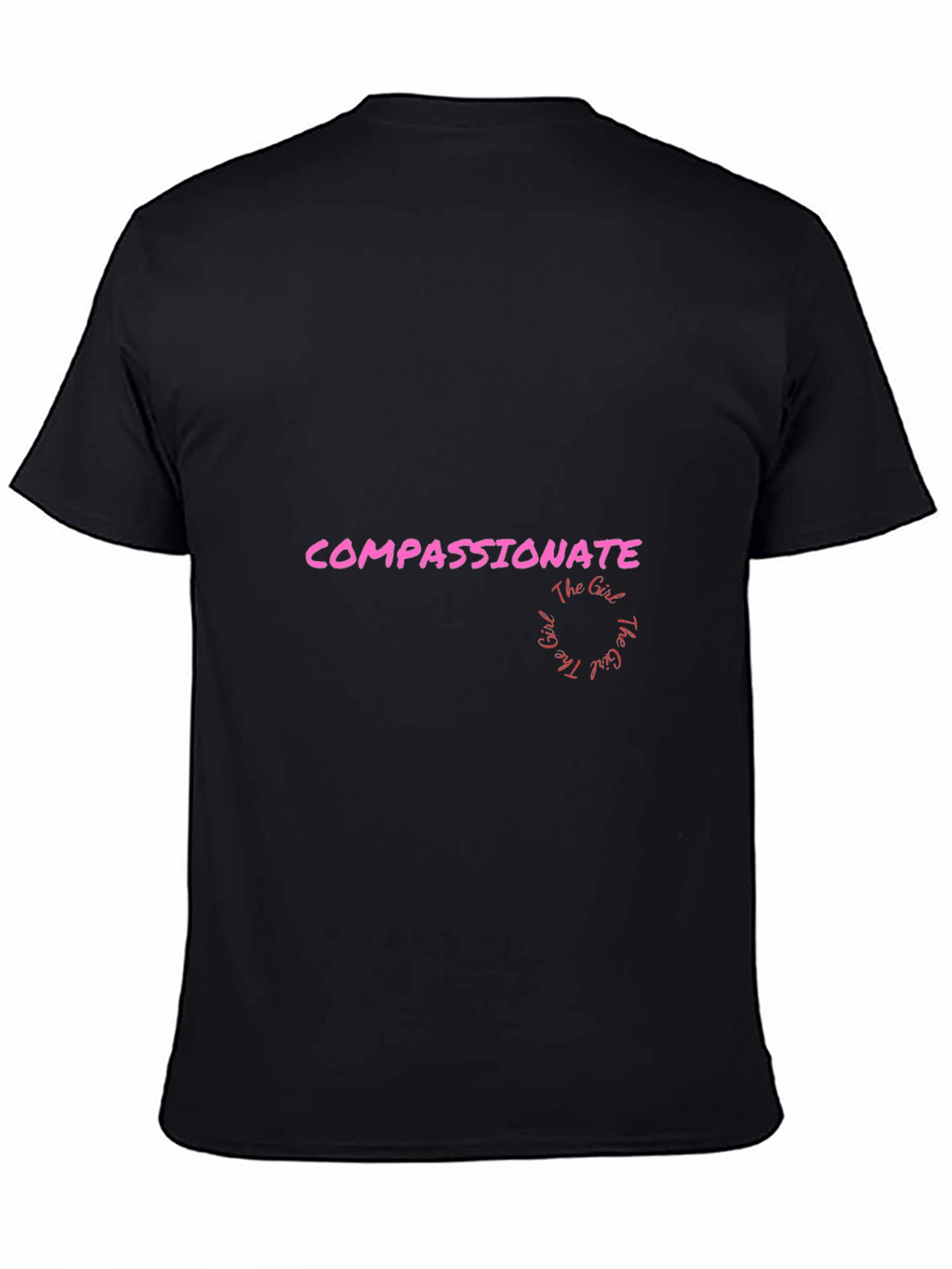 Compassionate Girl Graphic Tee - Black