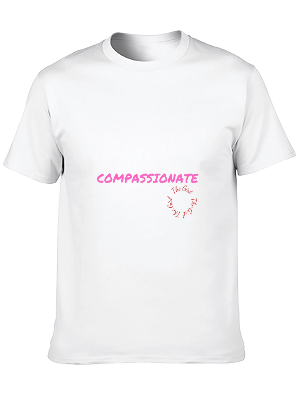 Compassionate Girl Graphic Tee - Black