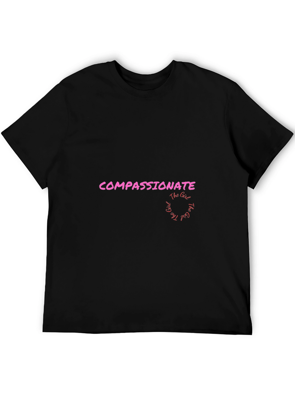 Compassionate Girl Graphic Tee - Black