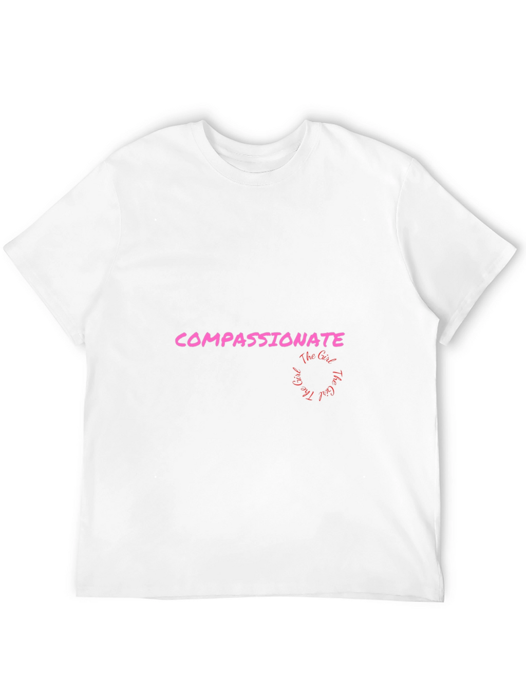 Compassionate Girl Graphic Tee - Black