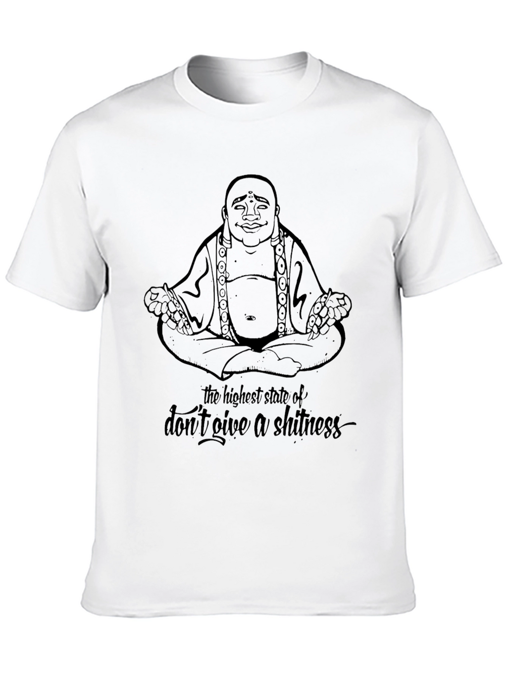 Buddha Dont Give A Shitness Graphic Tee