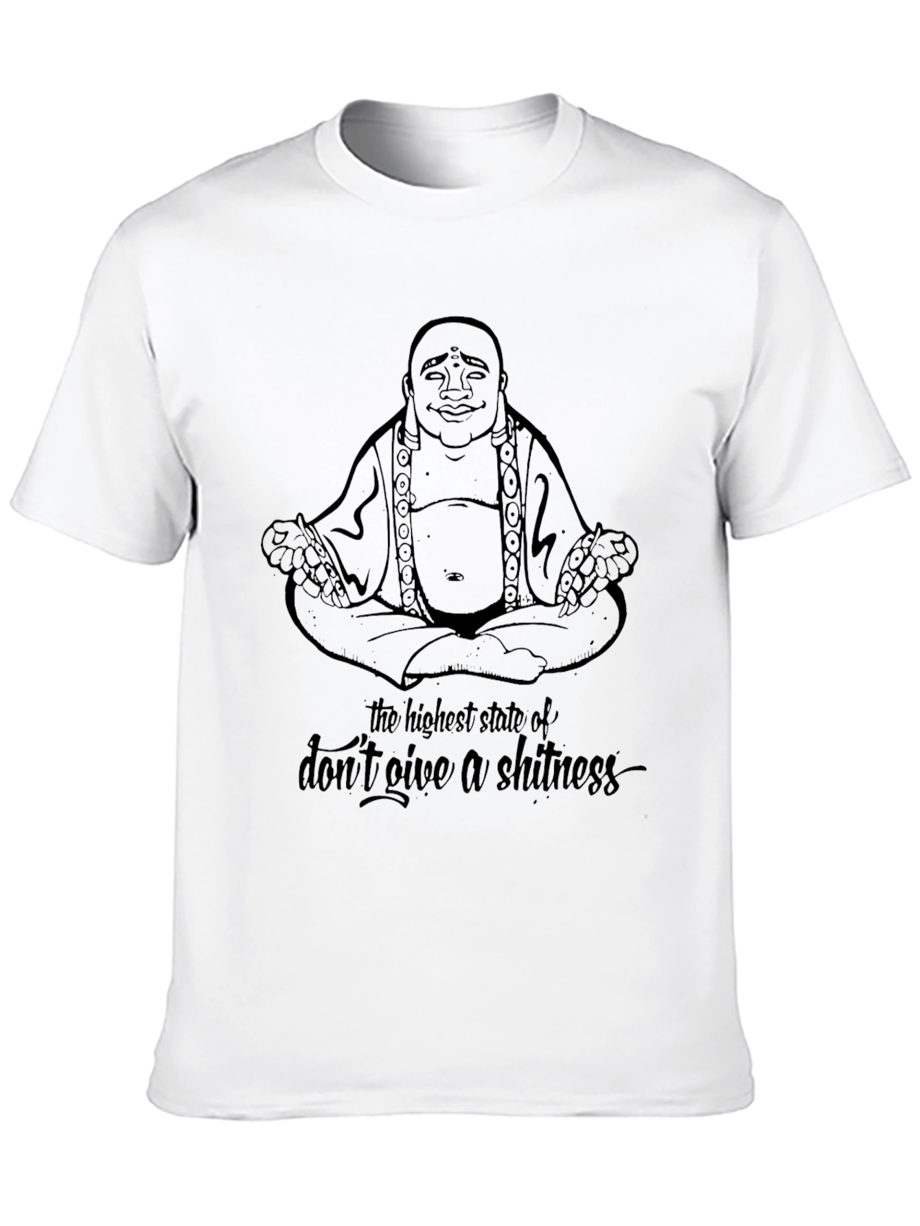 Buddha Dont Give A Shitness Graphic Tee