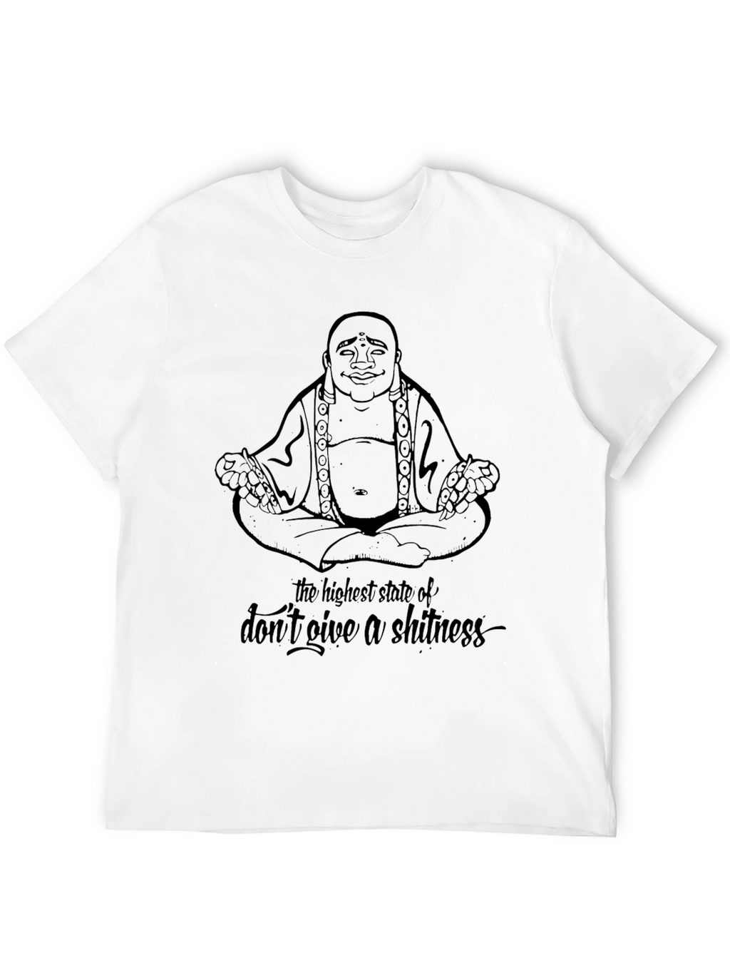 Buddha Dont Give A Shitness Graphic Tee