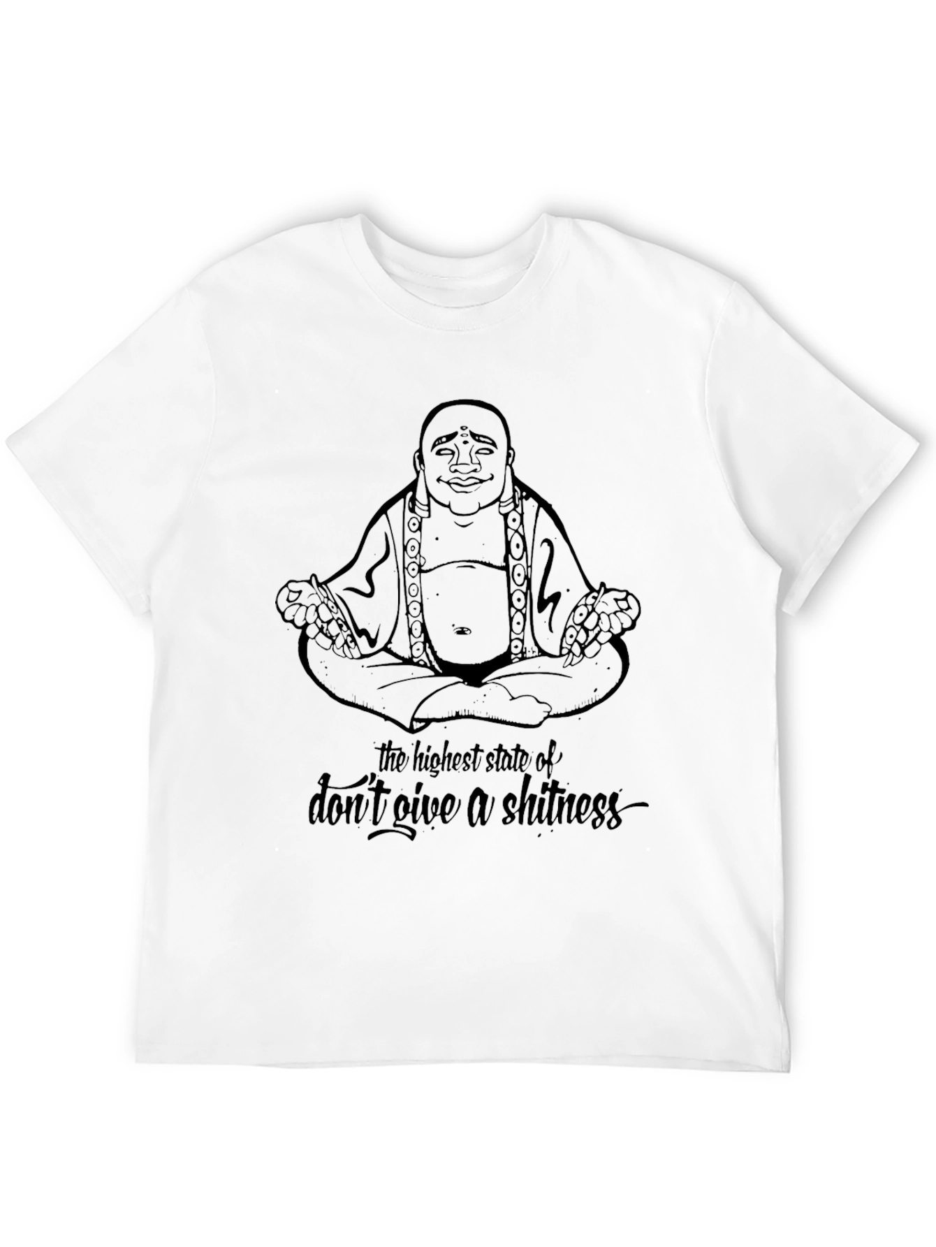 Buddha Dont Give A Shitness Graphic Tee