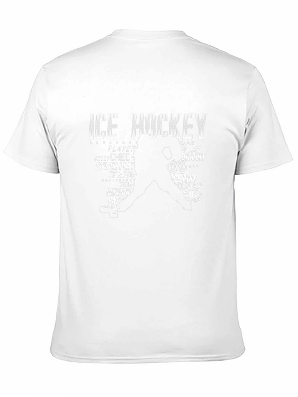 Ice Hockey Word Art Graphic T-Shirt