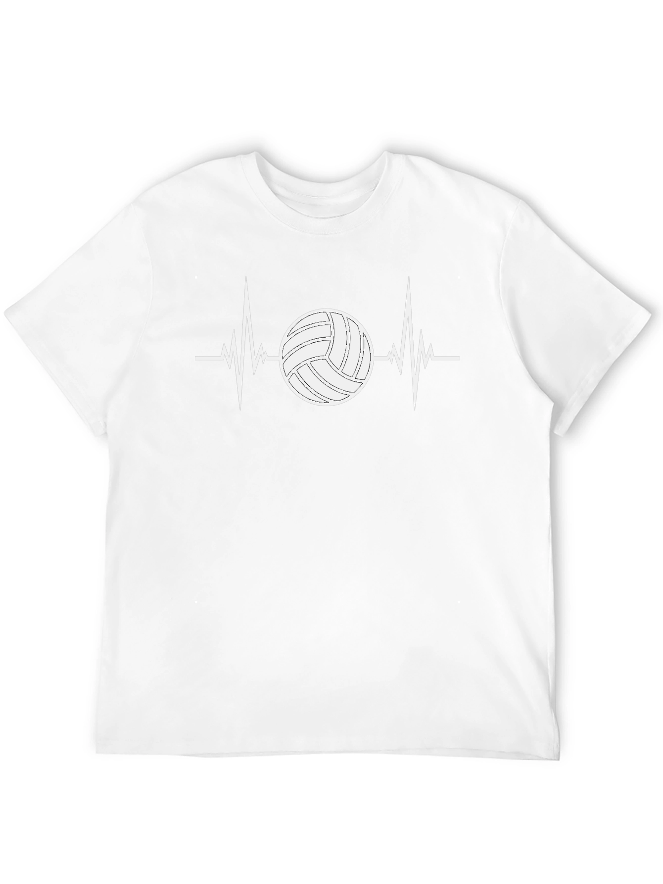 Volleyball Heartbeat T-Shirt - Sports Fan Tee