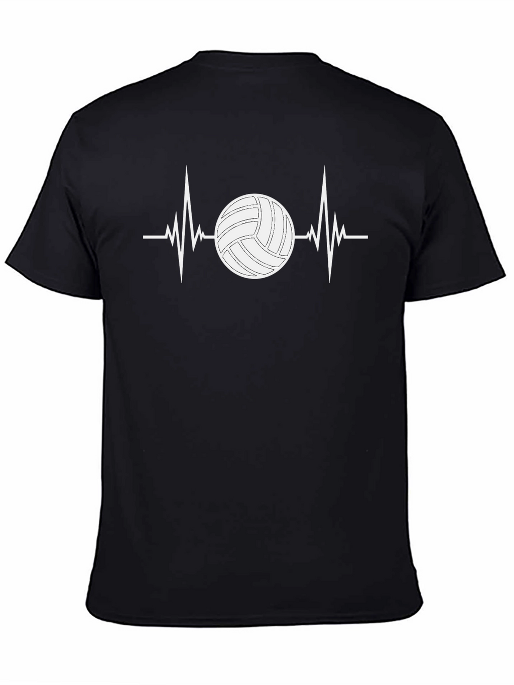 Volleyball Heartbeat T-Shirt - Sports Fan Tee