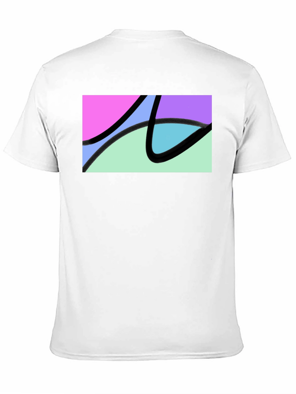 Abstract Graphic Black T-Shirt