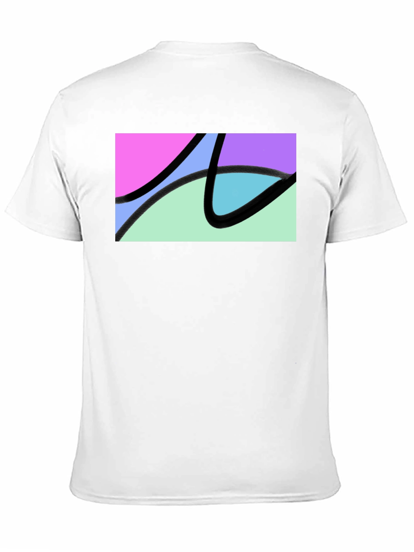 Abstract Graphic Black T-Shirt