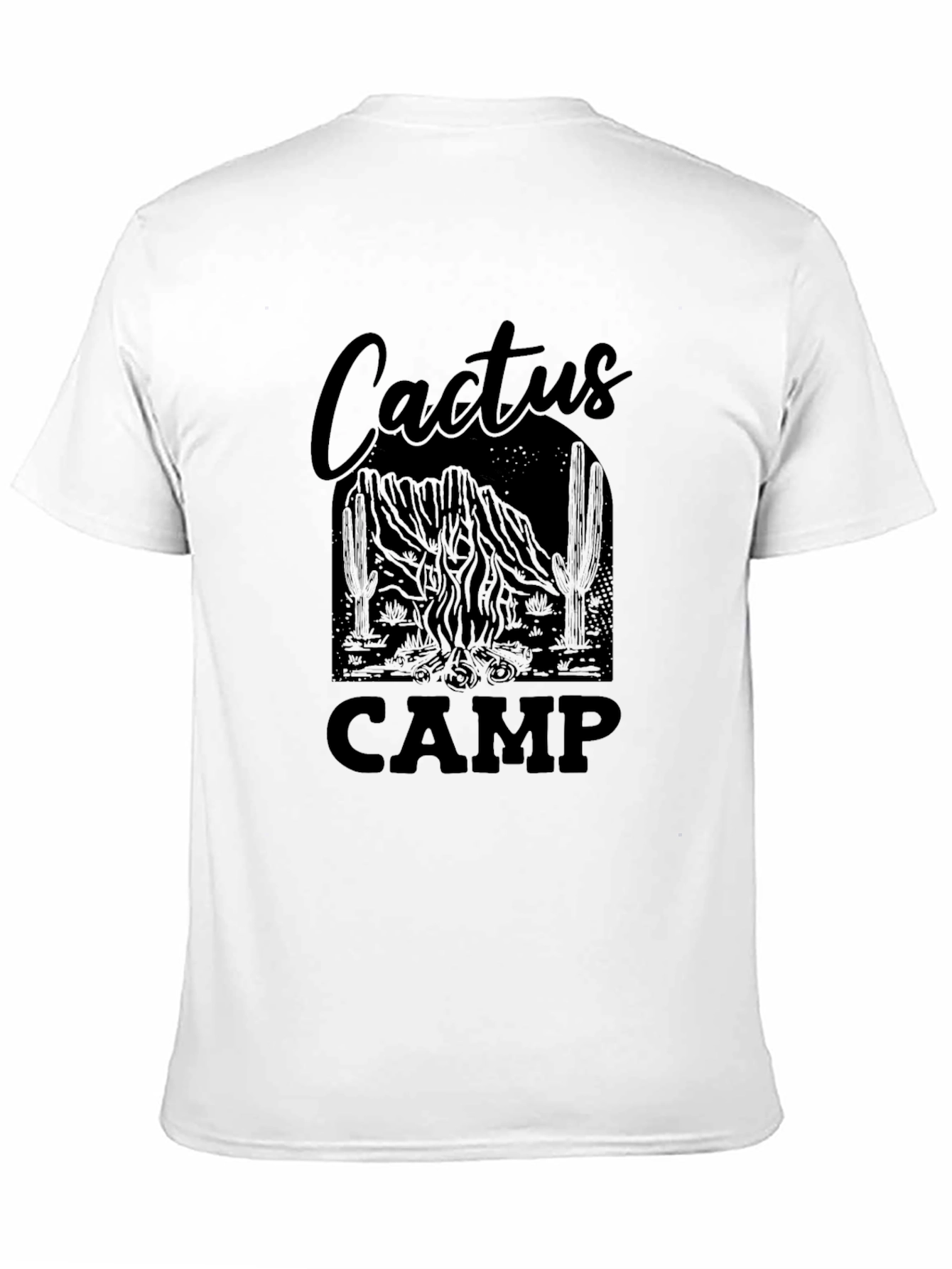 Cactus Camp Graphic T-Shirt - Black