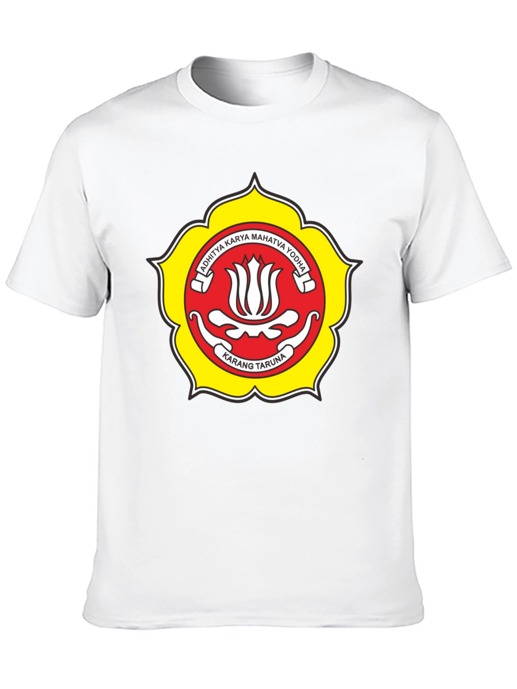 Black T-Shirt with Karang Taruna Emblem
