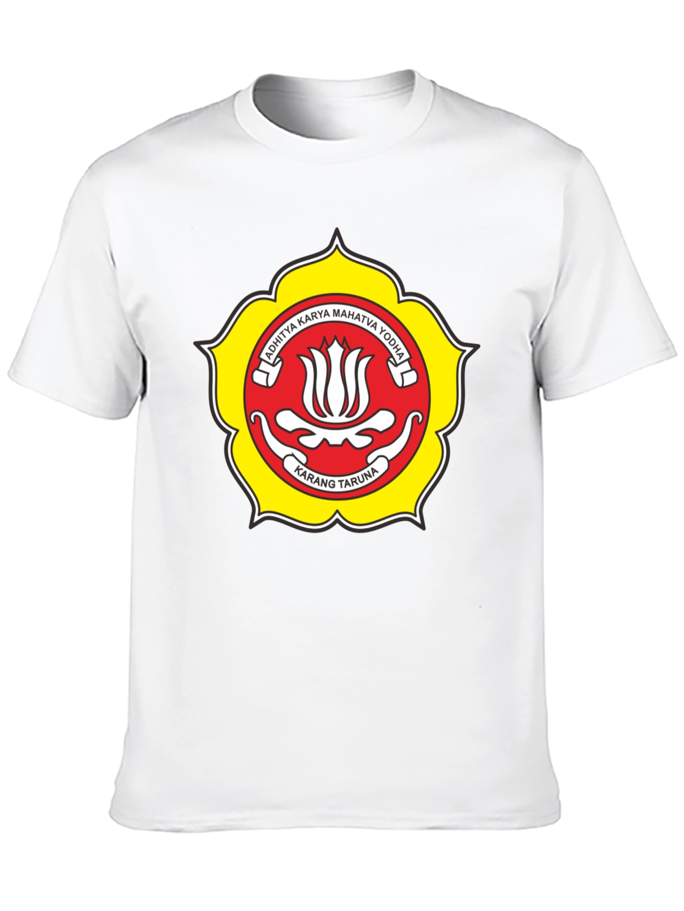 Black T-Shirt with Karang Taruna Emblem