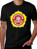 Black T-Shirt with Karang Taruna Emblem