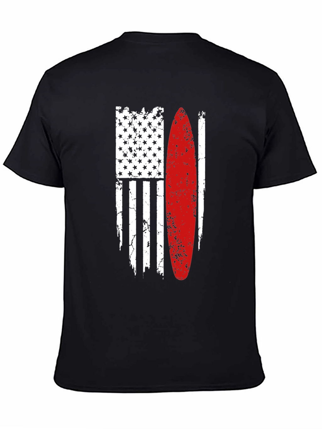 Surfboard American Flag Graphic Tee
