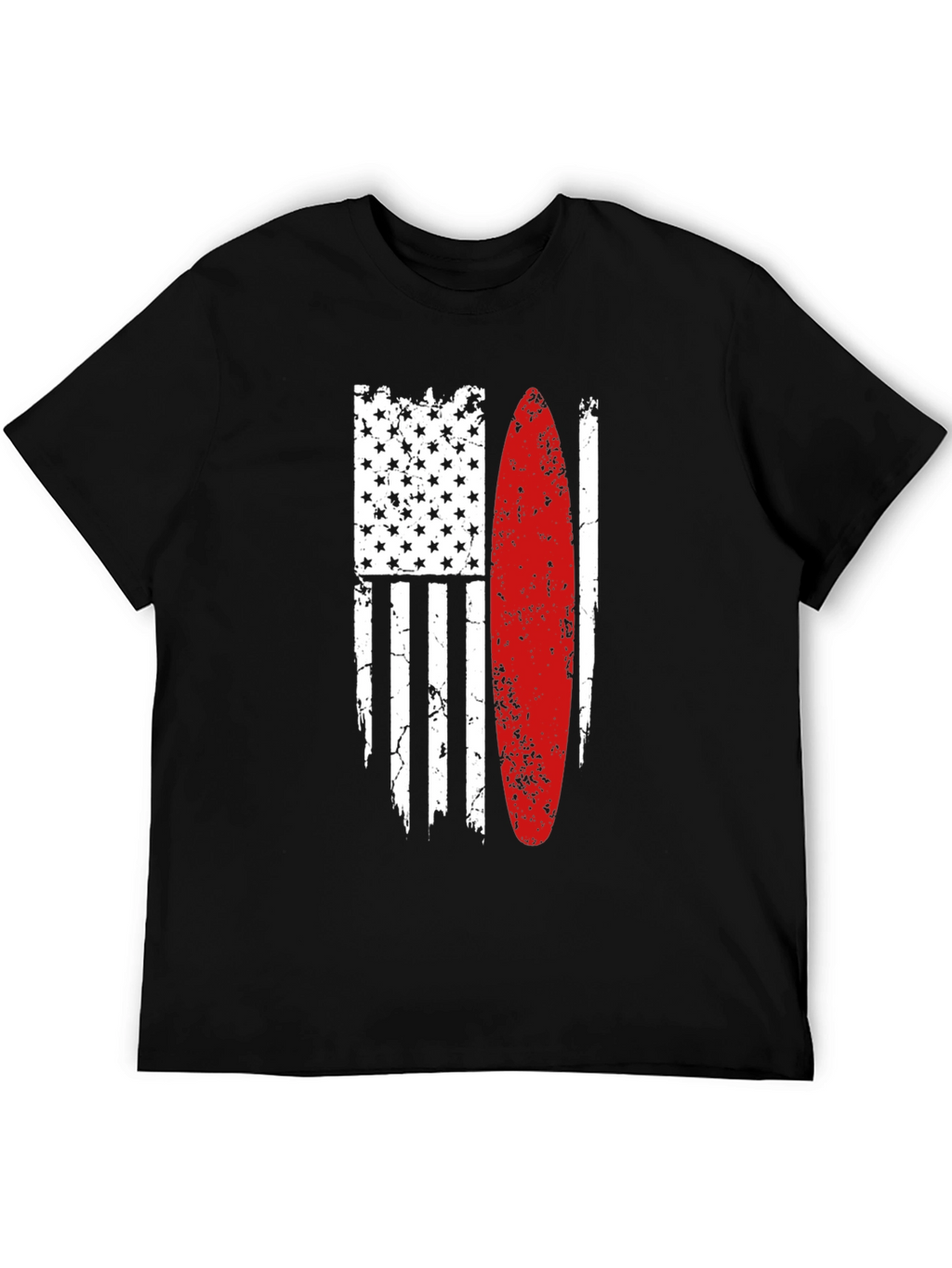 Surfboard American Flag Graphic Tee