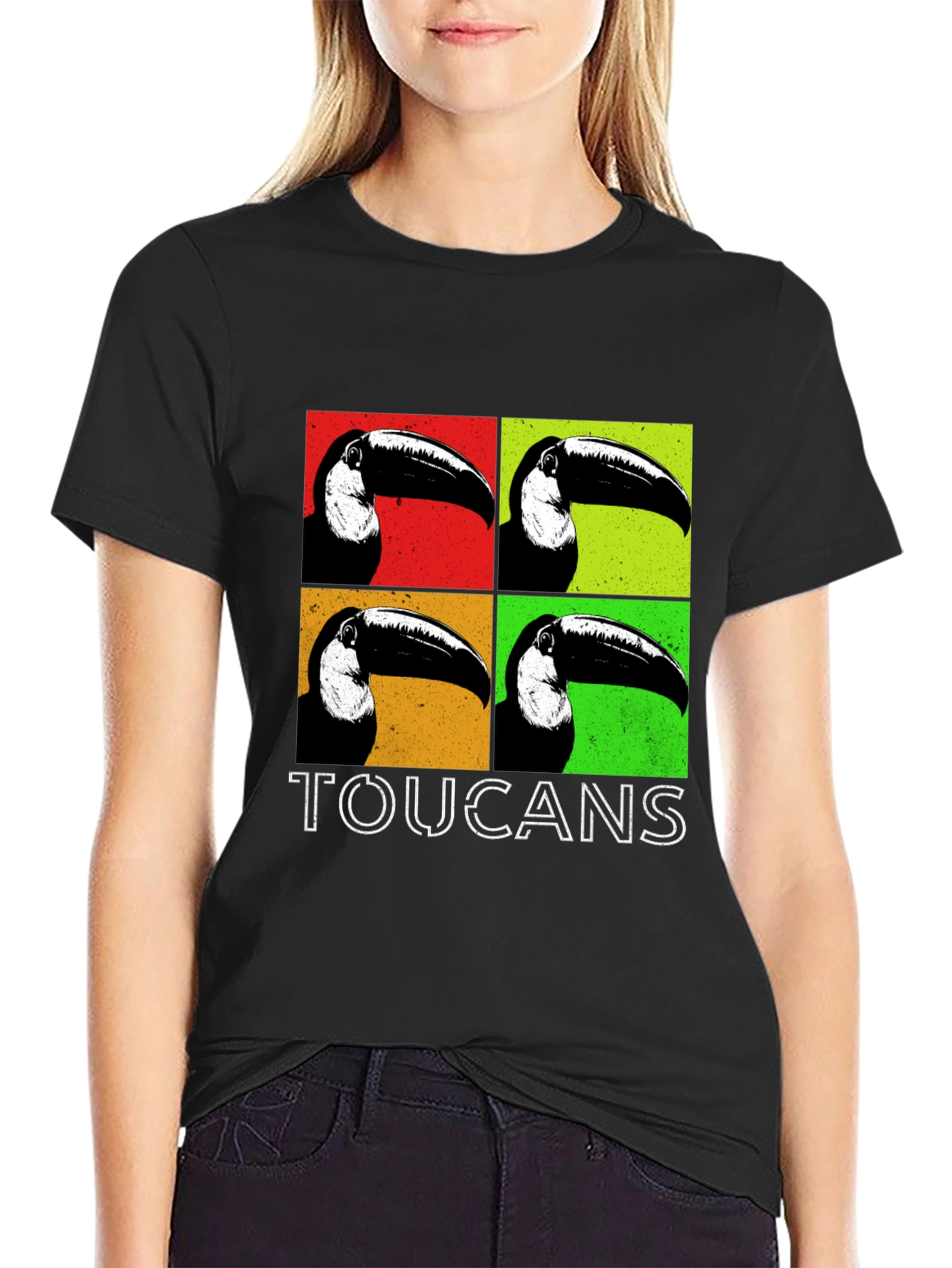 Toucan Pop Art Graphic Tee - Cool Bird Lovers Shirt