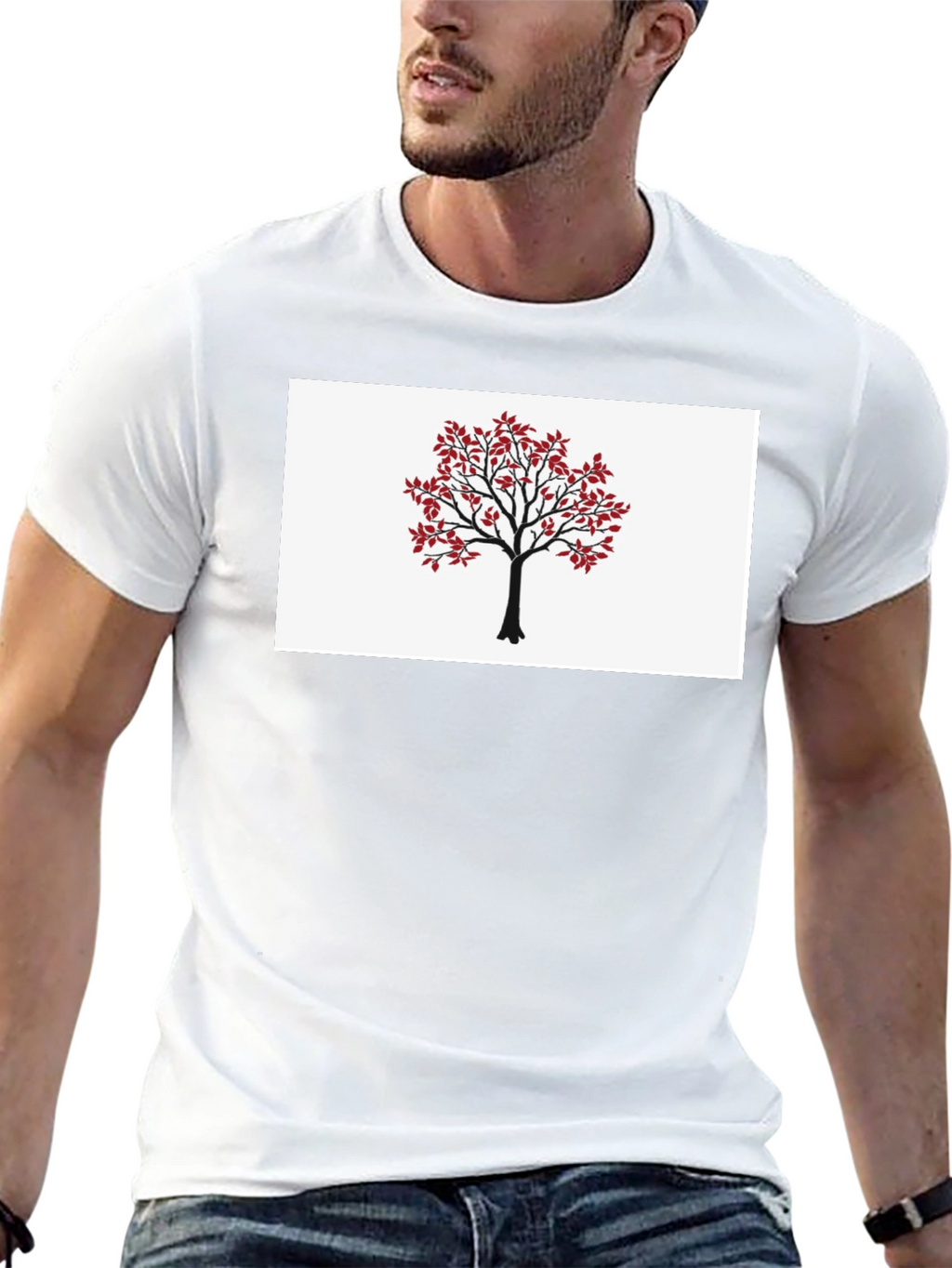 Tree Graphic T-Shirt - Nature Inspired Black Tee