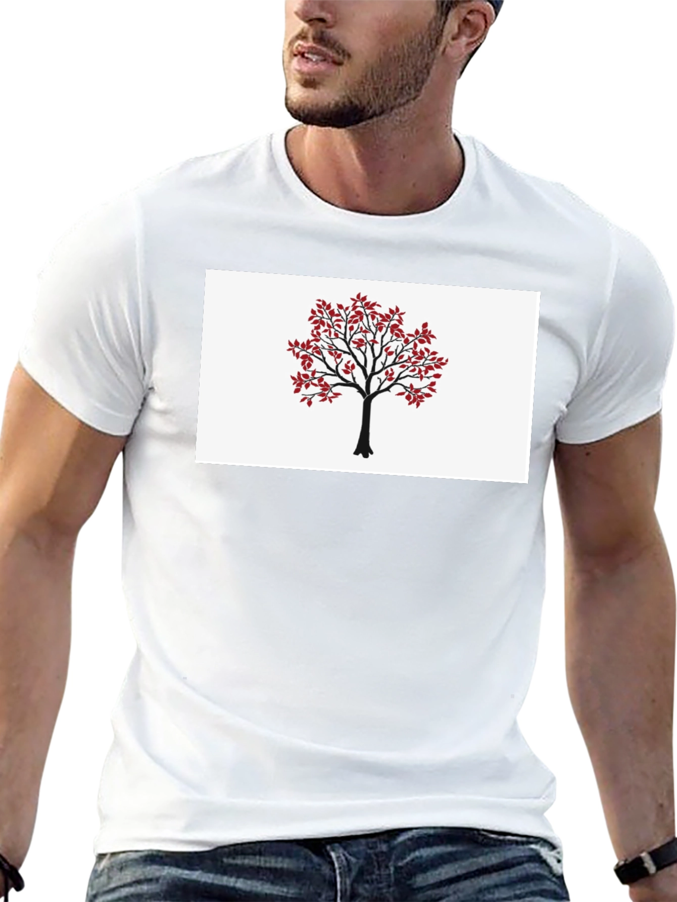 Tree Graphic T-Shirt - Nature Inspired Black Tee