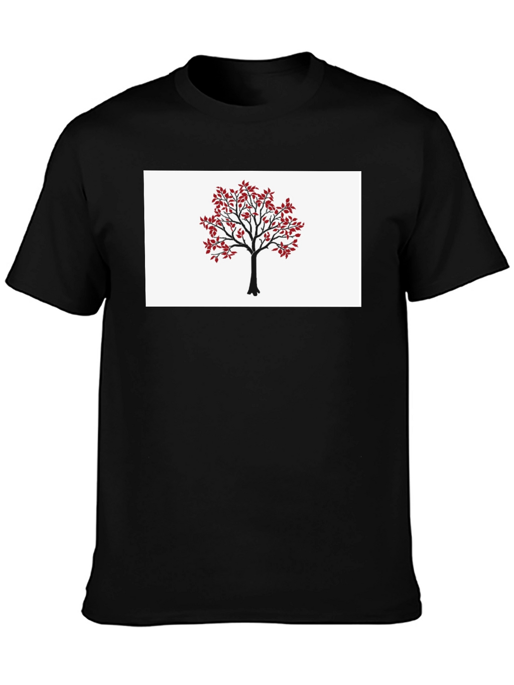 Tree Graphic T-Shirt - Nature Inspired Black Tee