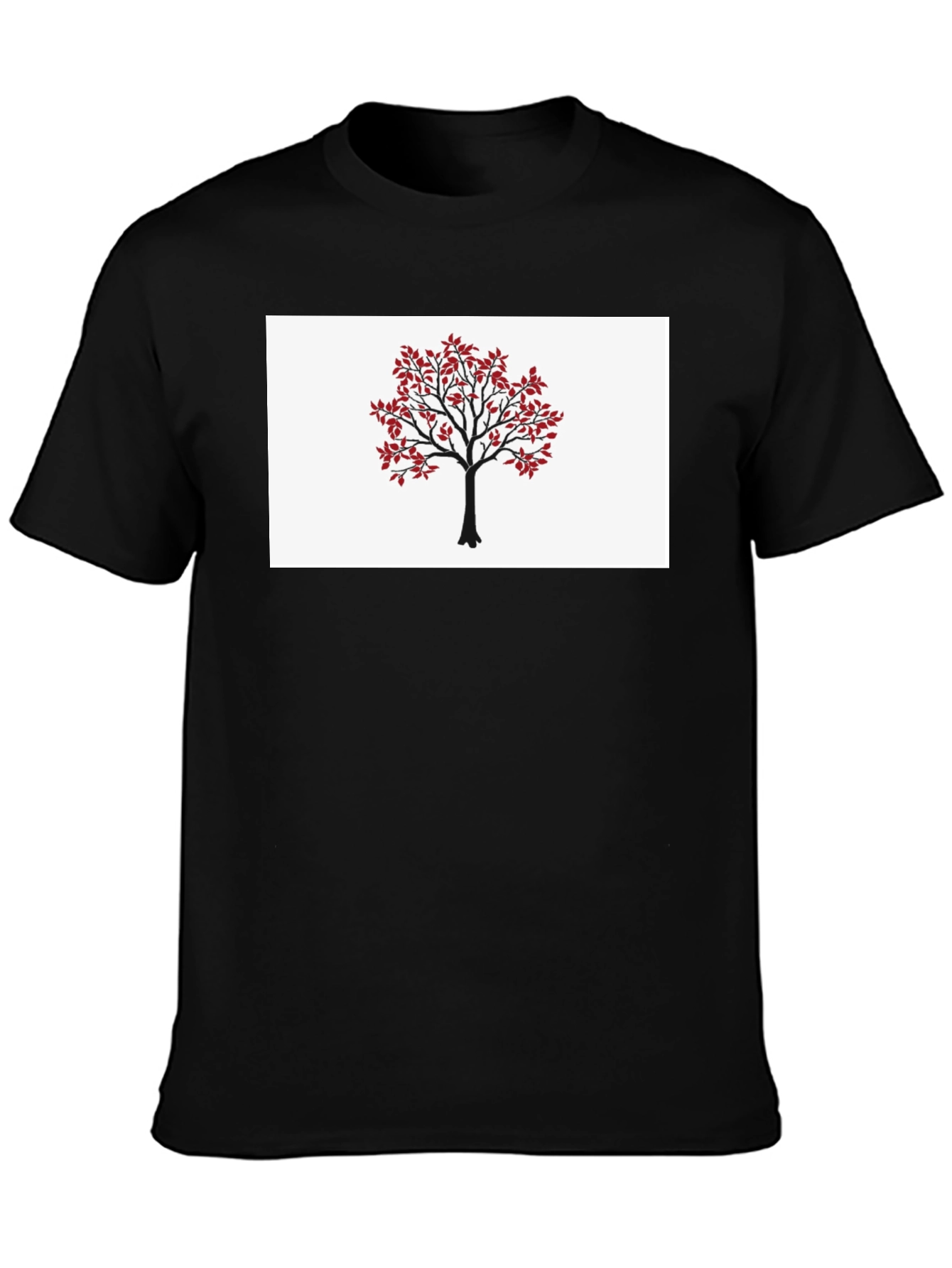 Tree Graphic T-Shirt - Nature Inspired Black Tee