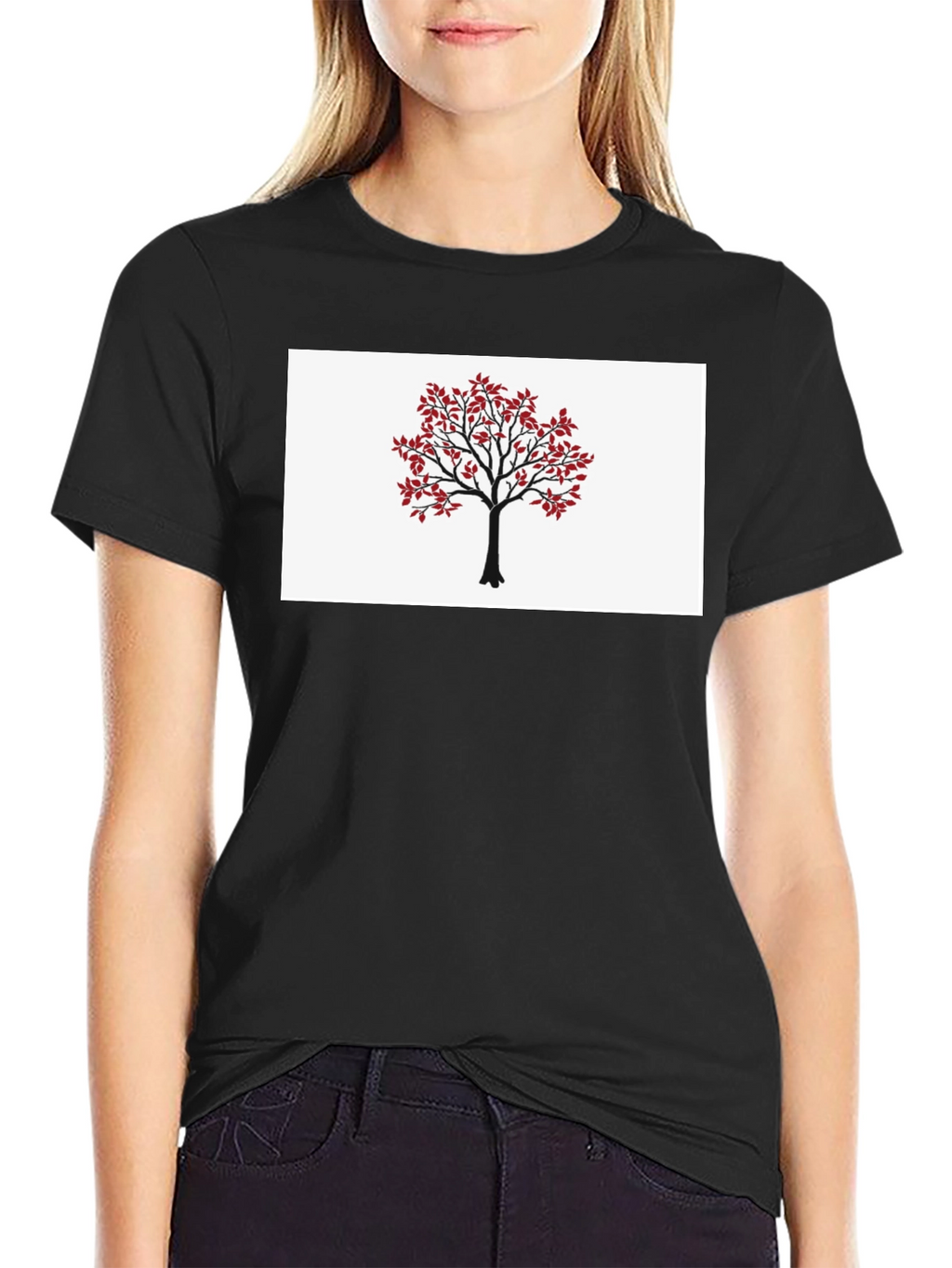 Tree Graphic T-Shirt - Nature Inspired Black Tee