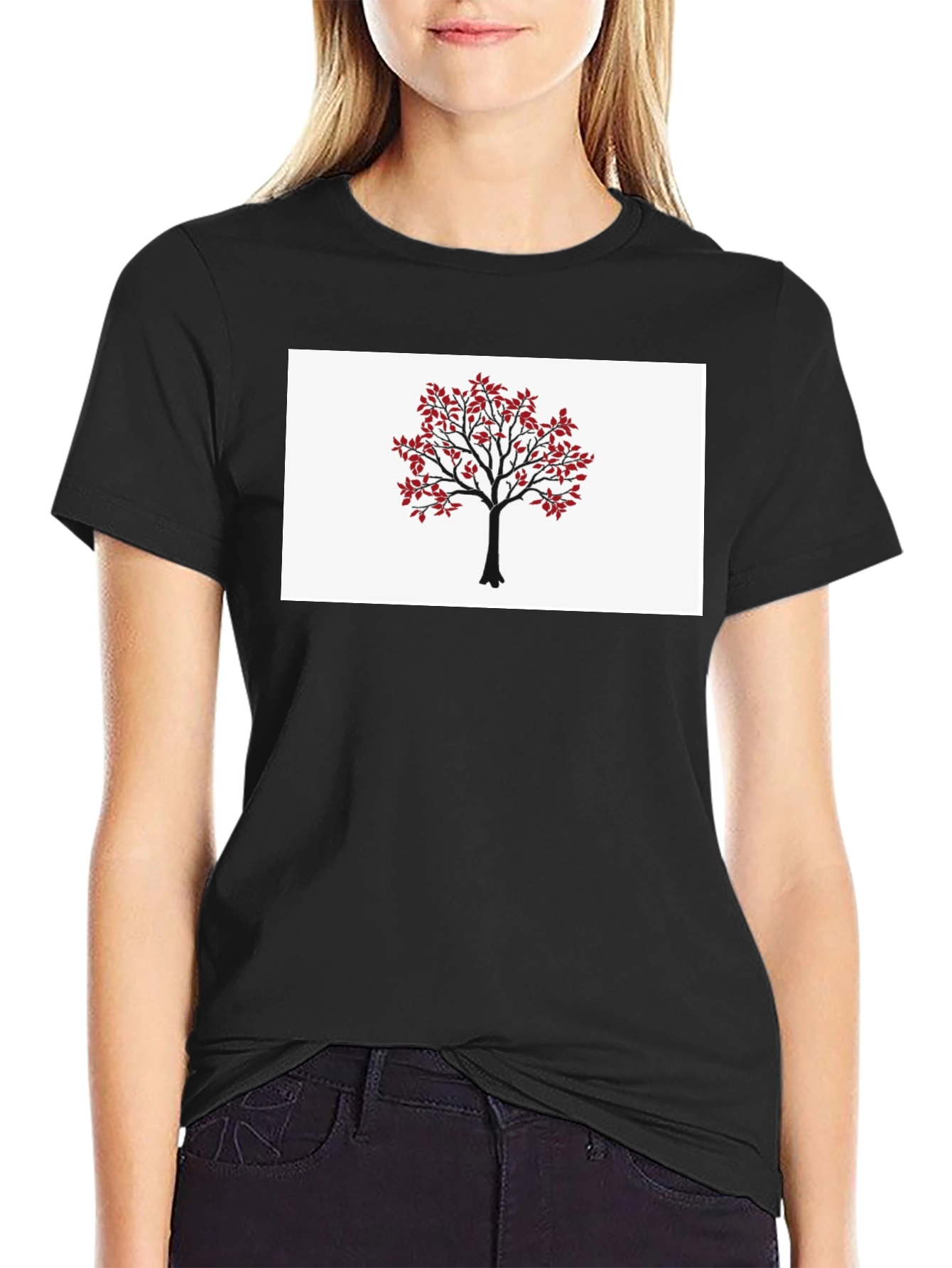 Tree Graphic T-Shirt - Nature Inspired Black Tee